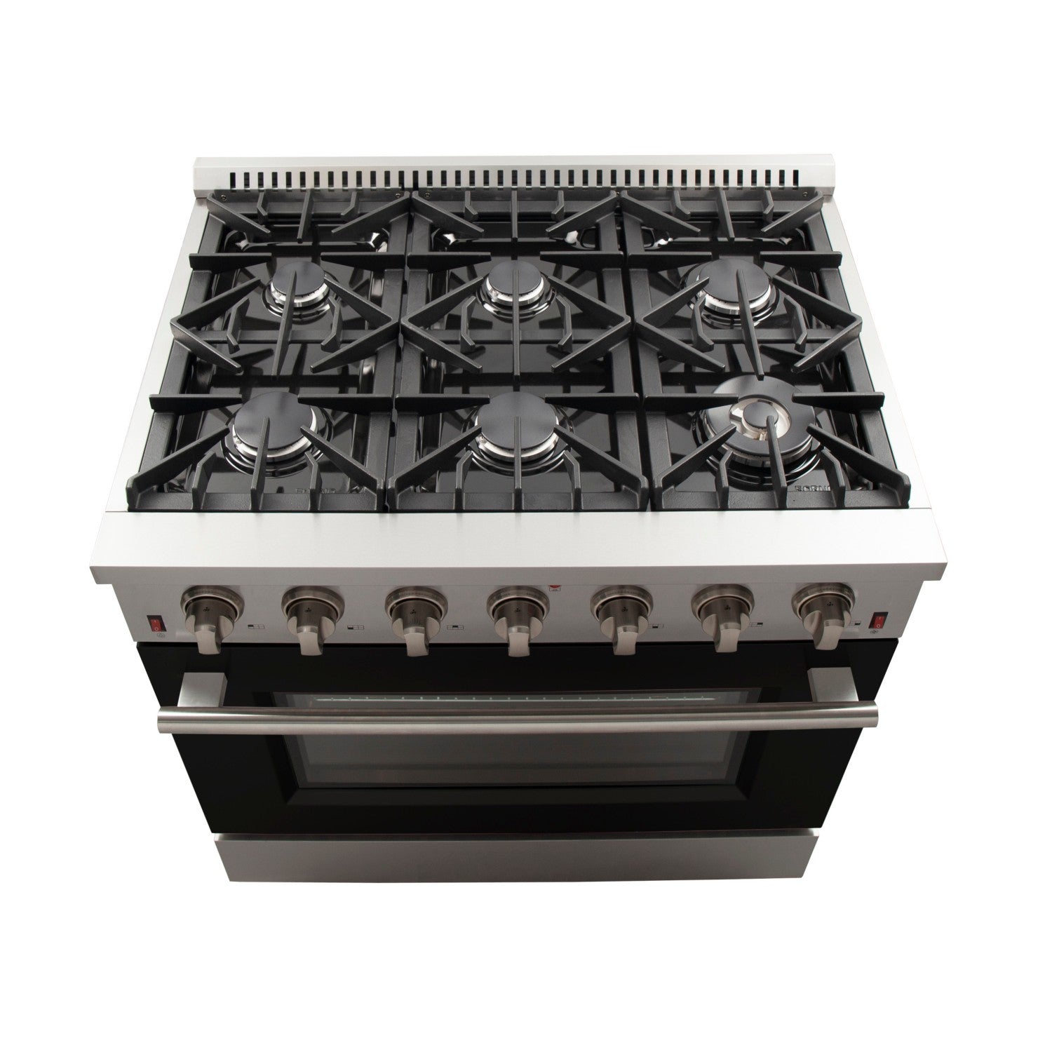 Forno FFSGS6244-36 36″ Galiano Gas Range with FORNO ALTA QUALITA Pro-Style Gas 6 Italian Burners 83,000 BTU All Stainless Steel