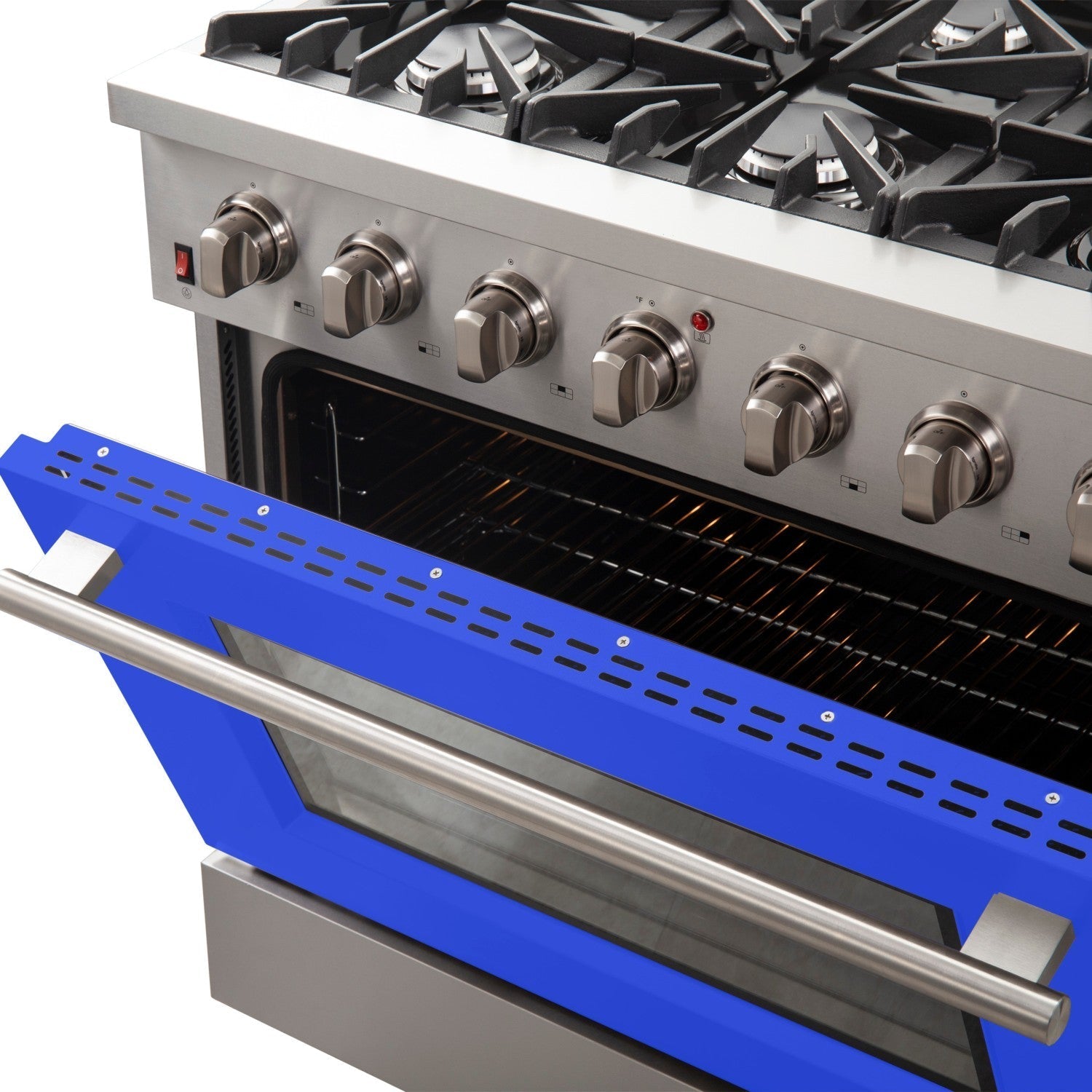 Forno FFSGS6244-36 36″ Galiano Gas Range with FORNO ALTA QUALITA Pro-Style Gas 6 Italian Burners 83,000 BTU All Stainless Steel