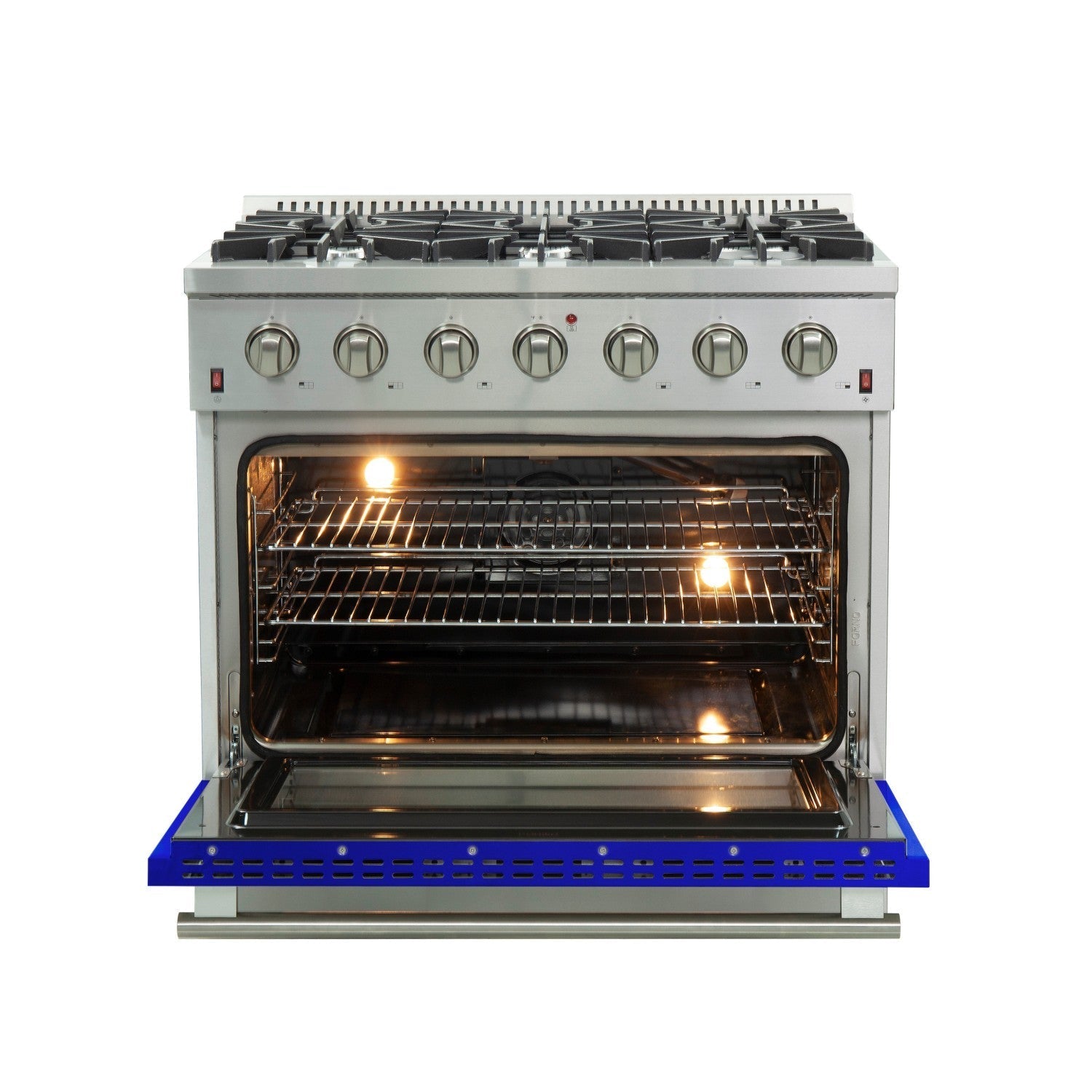 Forno FFSGS6244-36 36″ Galiano Gas Range with FORNO ALTA QUALITA Pro-Style Gas 6 Italian Burners 83,000 BTU All Stainless Steel