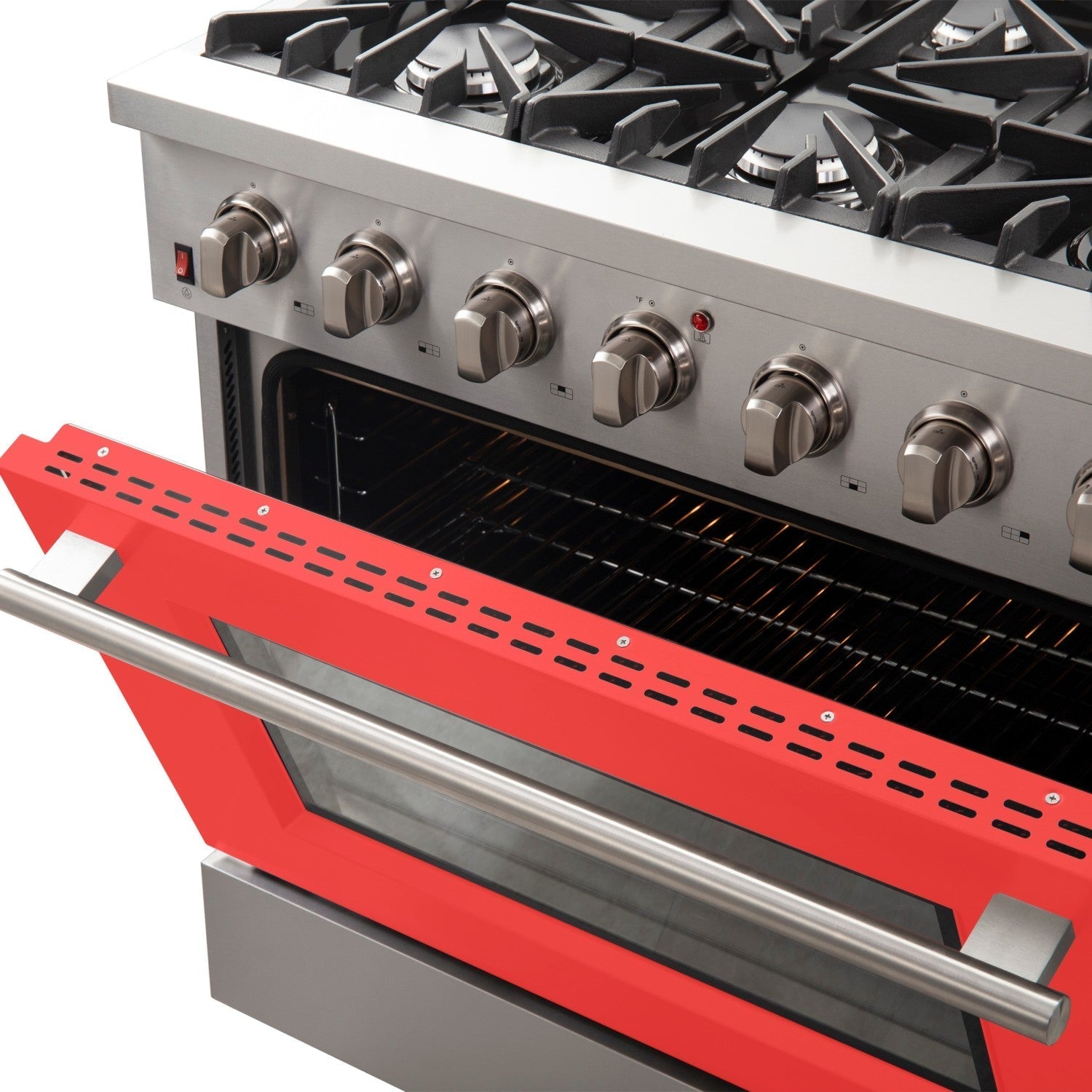 Forno FFSGS6244-36 36″ Galiano Gas Range with FORNO ALTA QUALITA Pro-Style Gas 6 Italian Burners 83,000 BTU All Stainless Steel