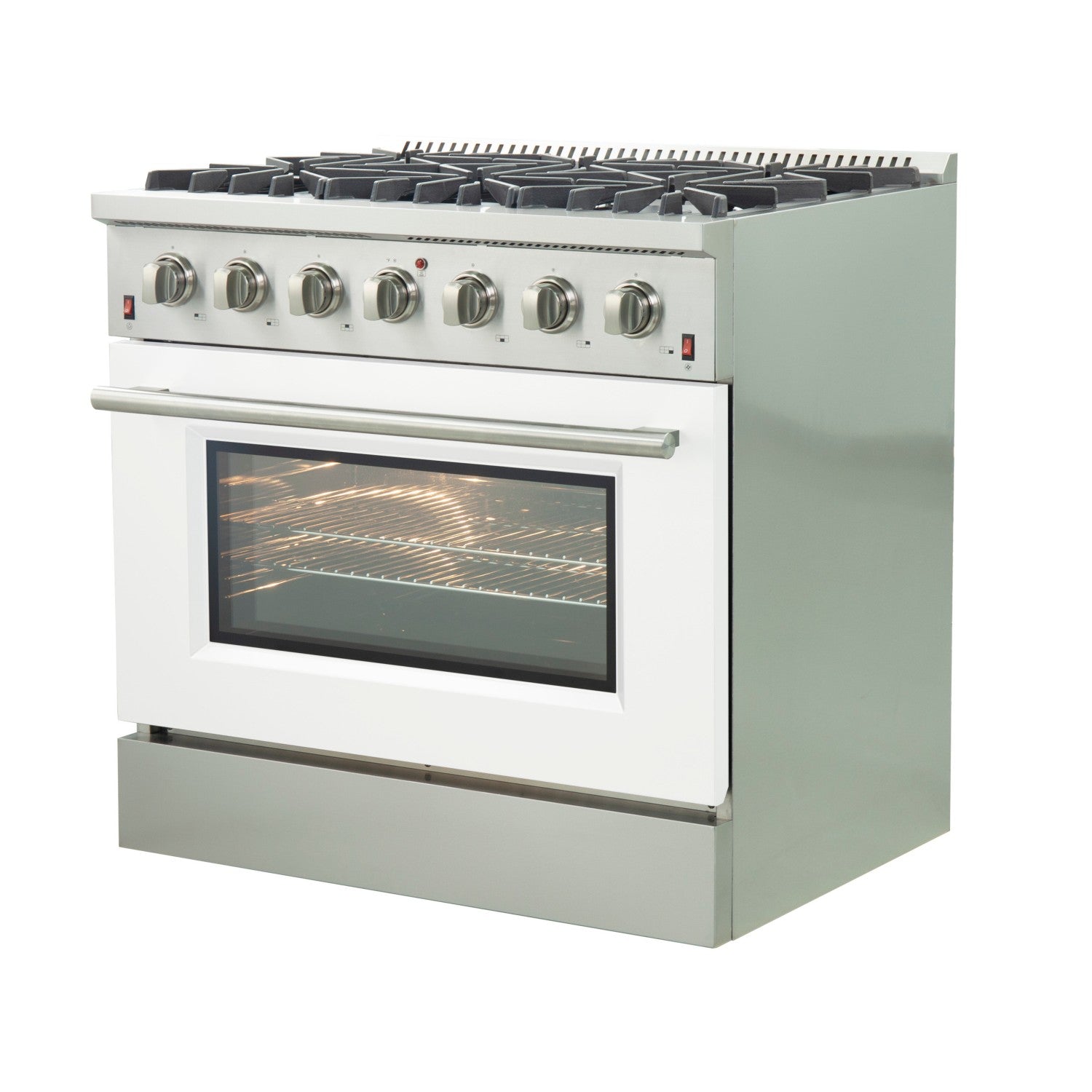 Forno FFSGS6244-36 36″ Galiano Gas Range with FORNO ALTA QUALITA Pro-Style Gas 6 Italian Burners 83,000 BTU All Stainless Steel