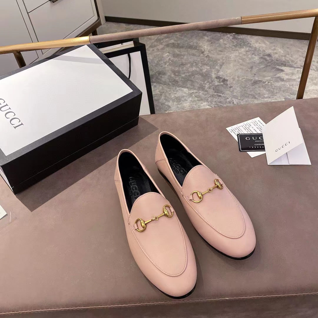 gg loafer light pink calfskin