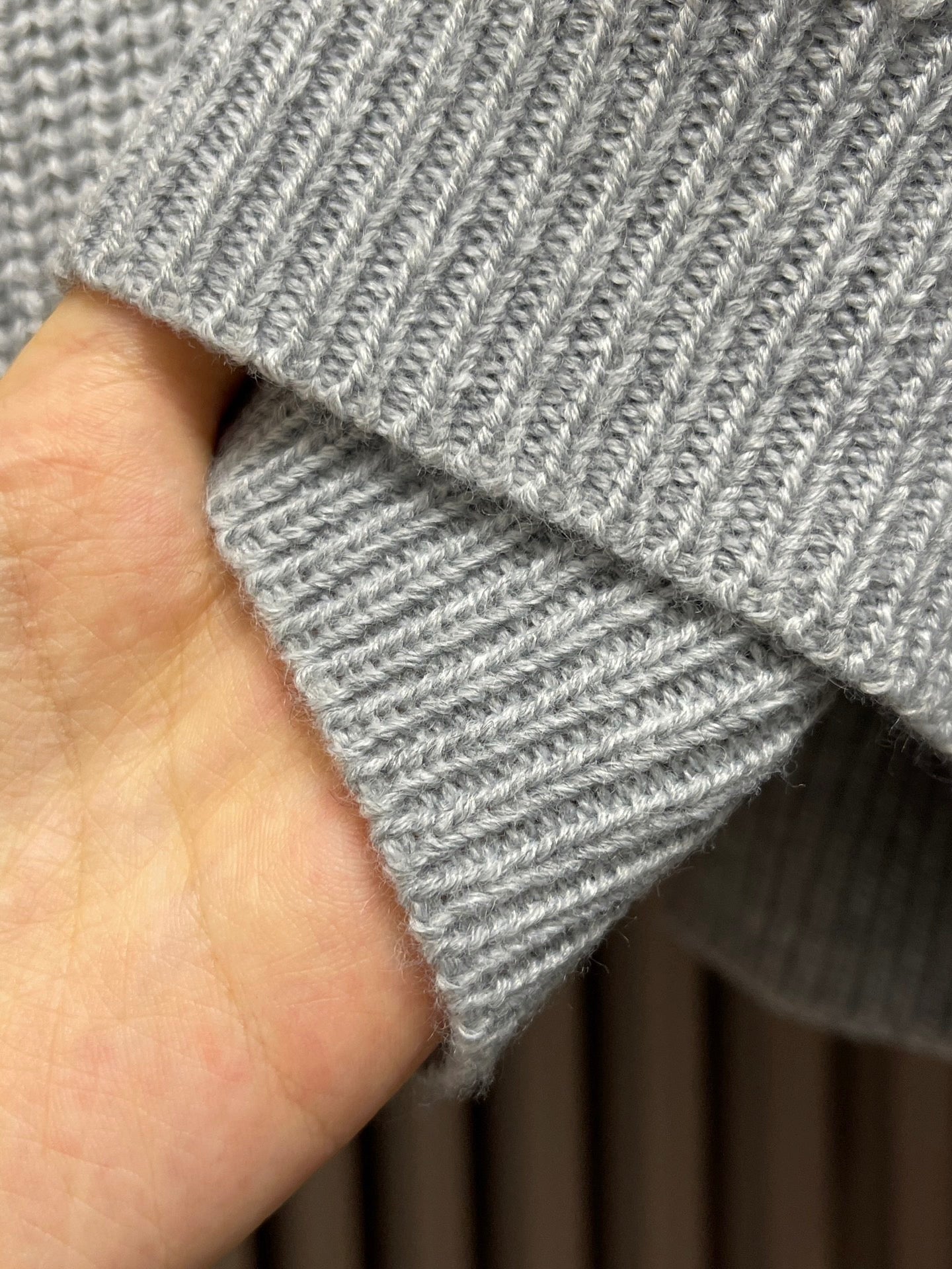 Celin Oversized Sweater In Ribbed Wool
