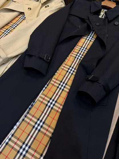 Mid-length Kensington Heritage Trench Coat Black