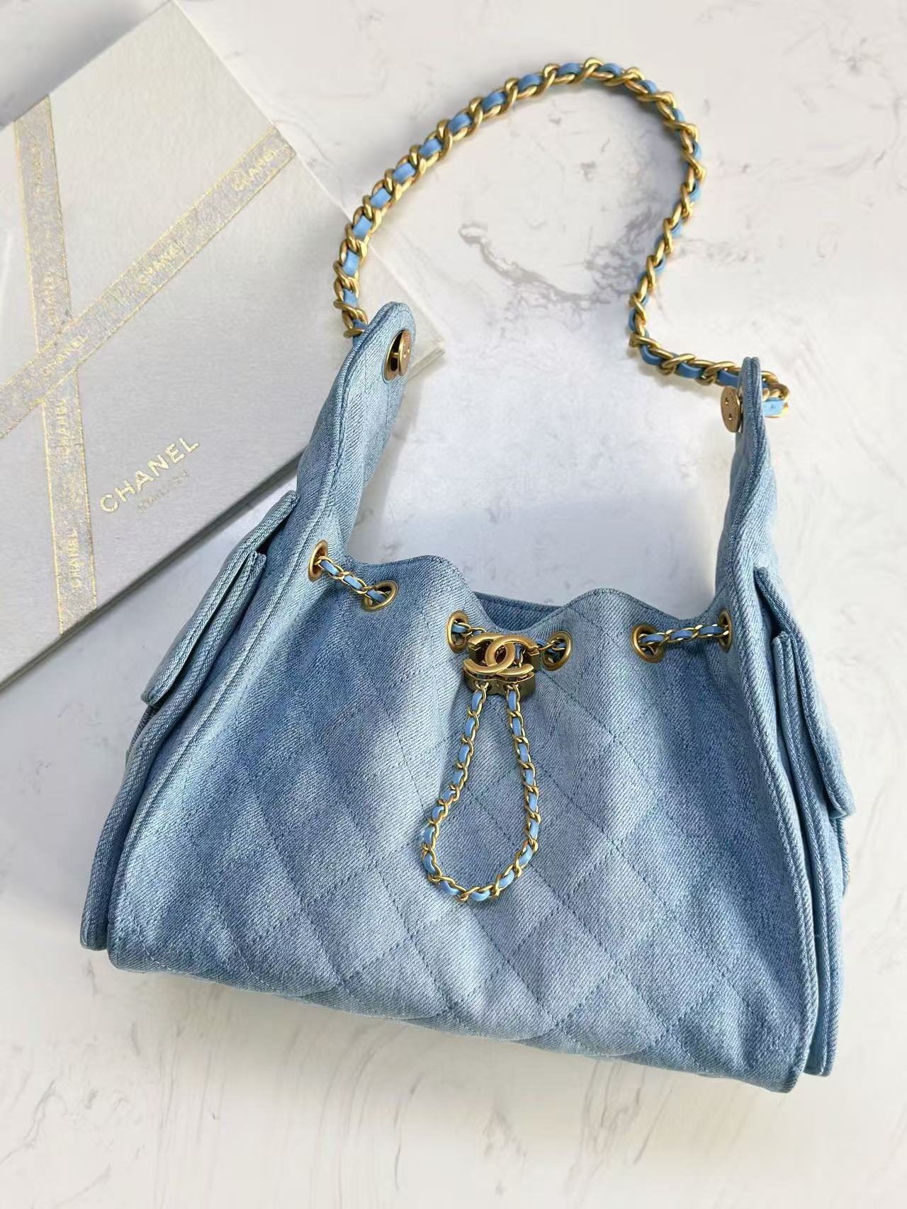 CC 25C Hobo Bag 30cm Denim