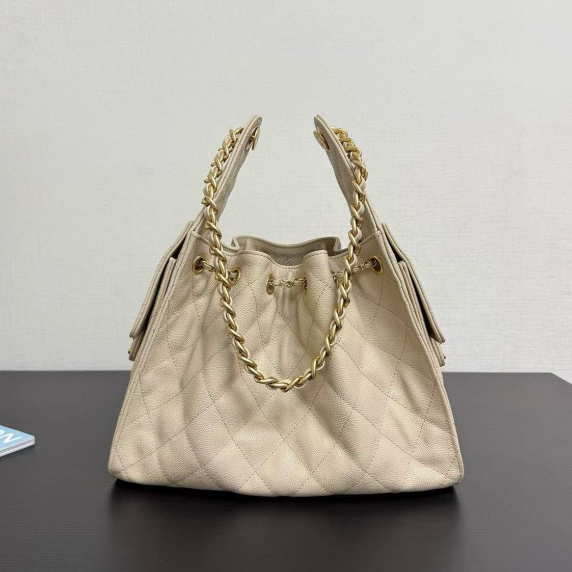 CC 25C Hobo Bag 30cm Grained Calfskin
