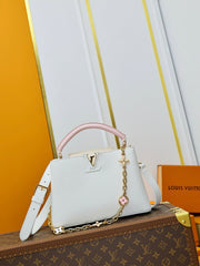 LV 27 White Gold Lock Calfskin 221456