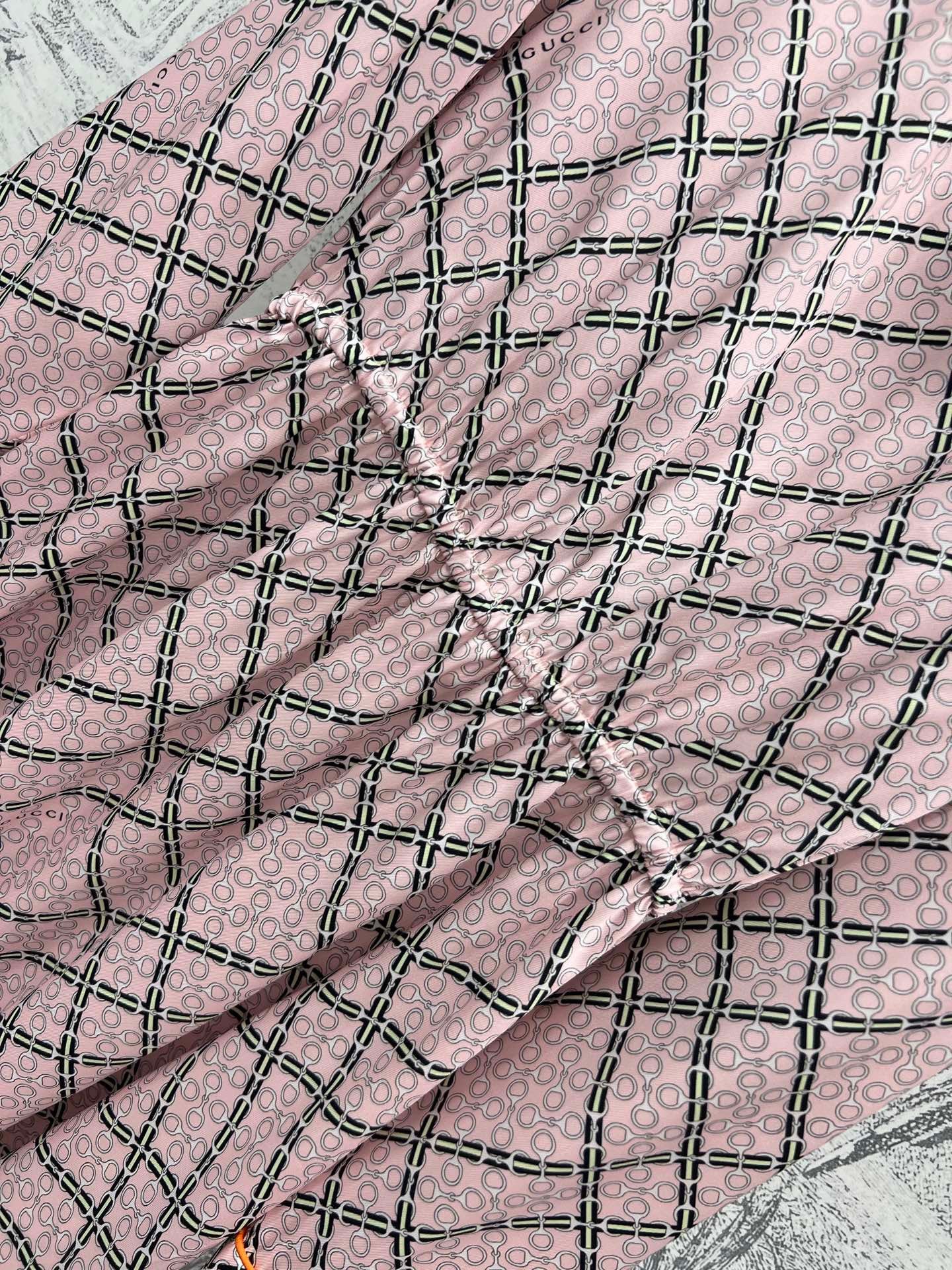 GC Printed Silk Dress Pink Ready To Wear