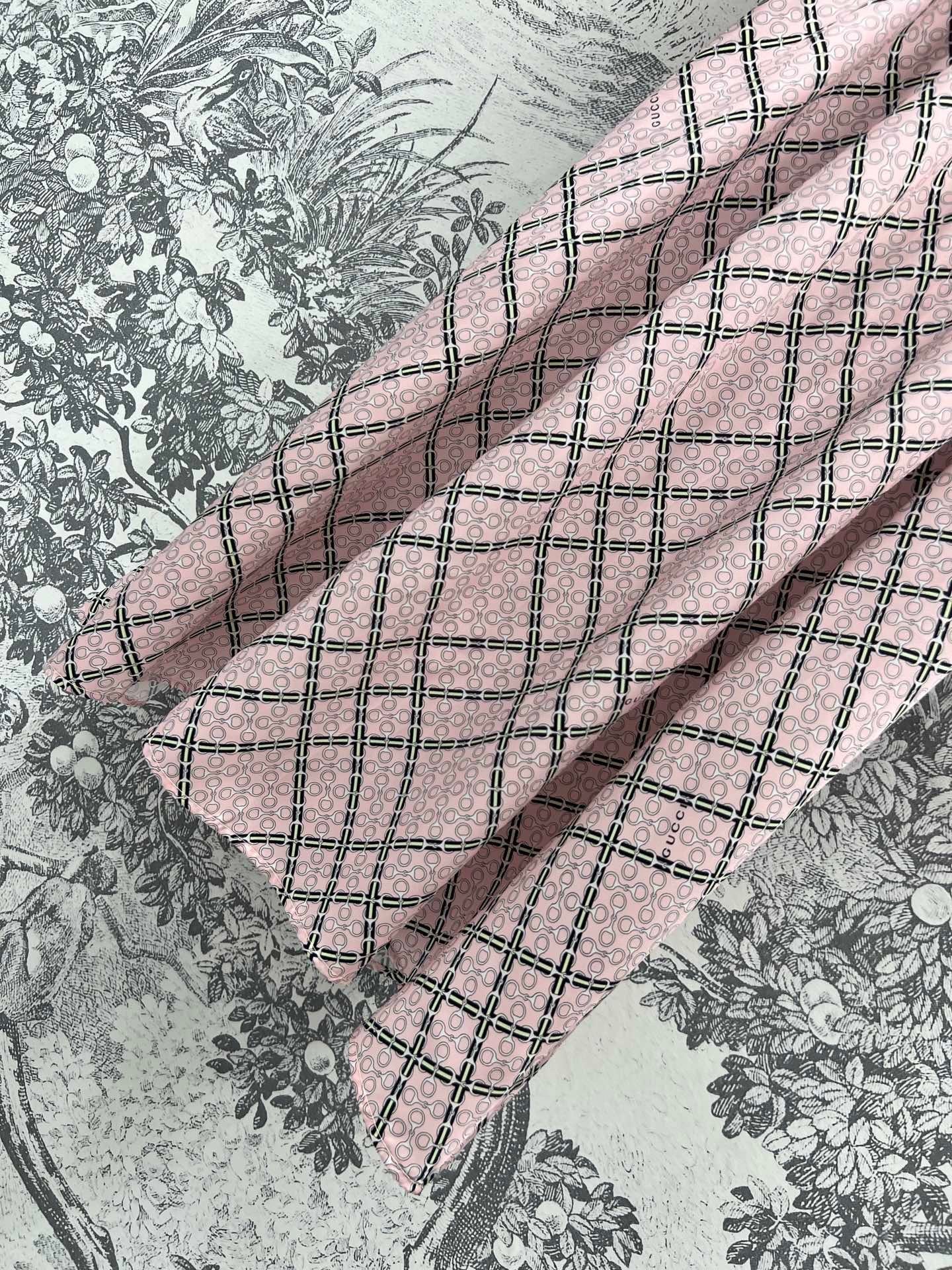 GC Printed Silk Dress Pink Ready To Wear