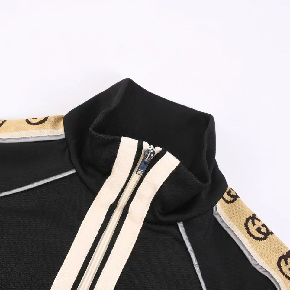Gucci Black Oversized Technical Jersey Jacket