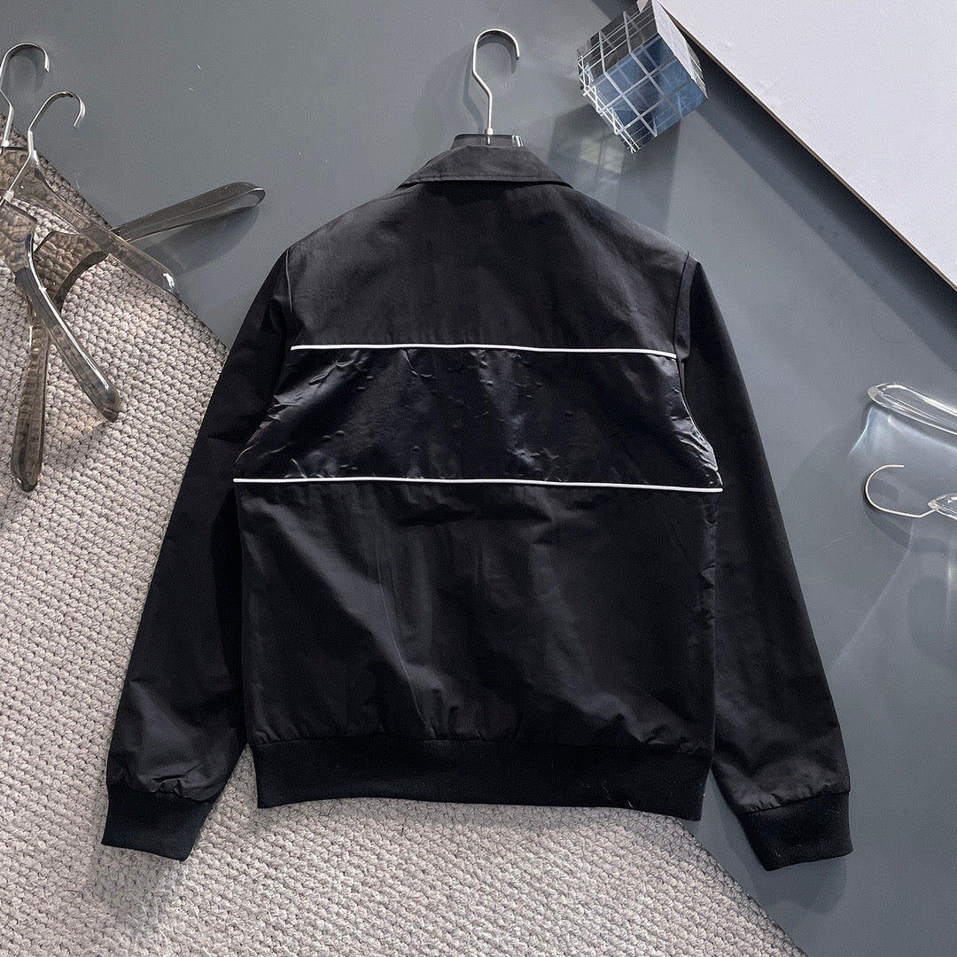 Prada Black/White Sweatpants with Re-Nylon