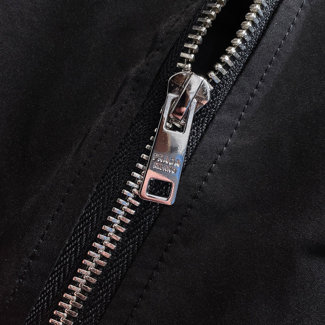 Prada Black/White Sweatpants with Re-Nylon