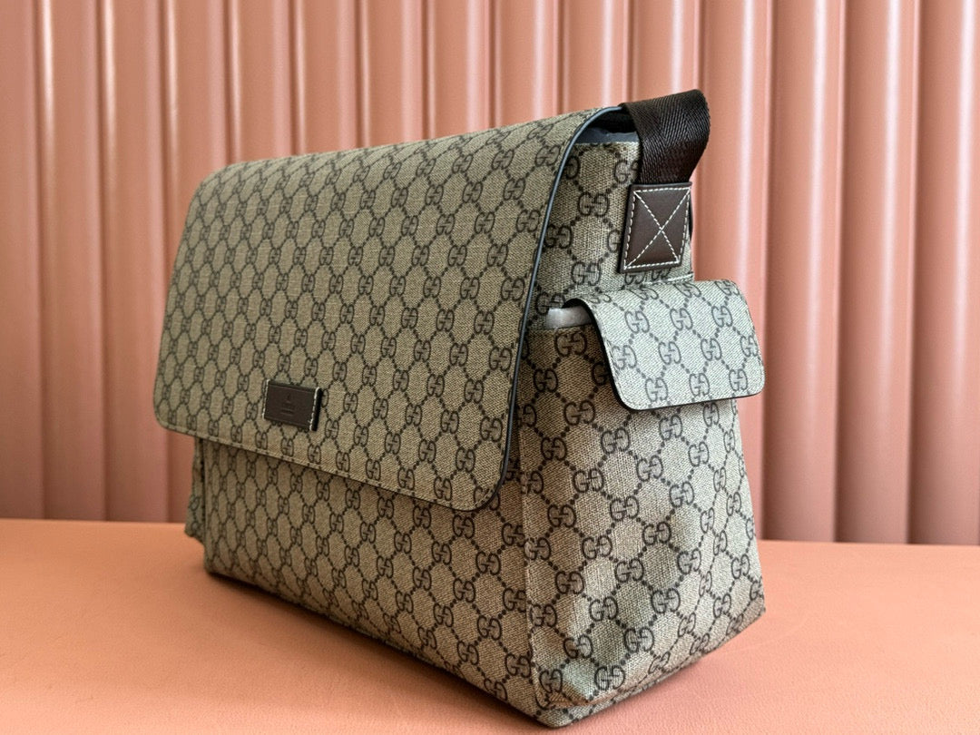 GC Large Changing Bag Beige Ebony Monogram  Canvas