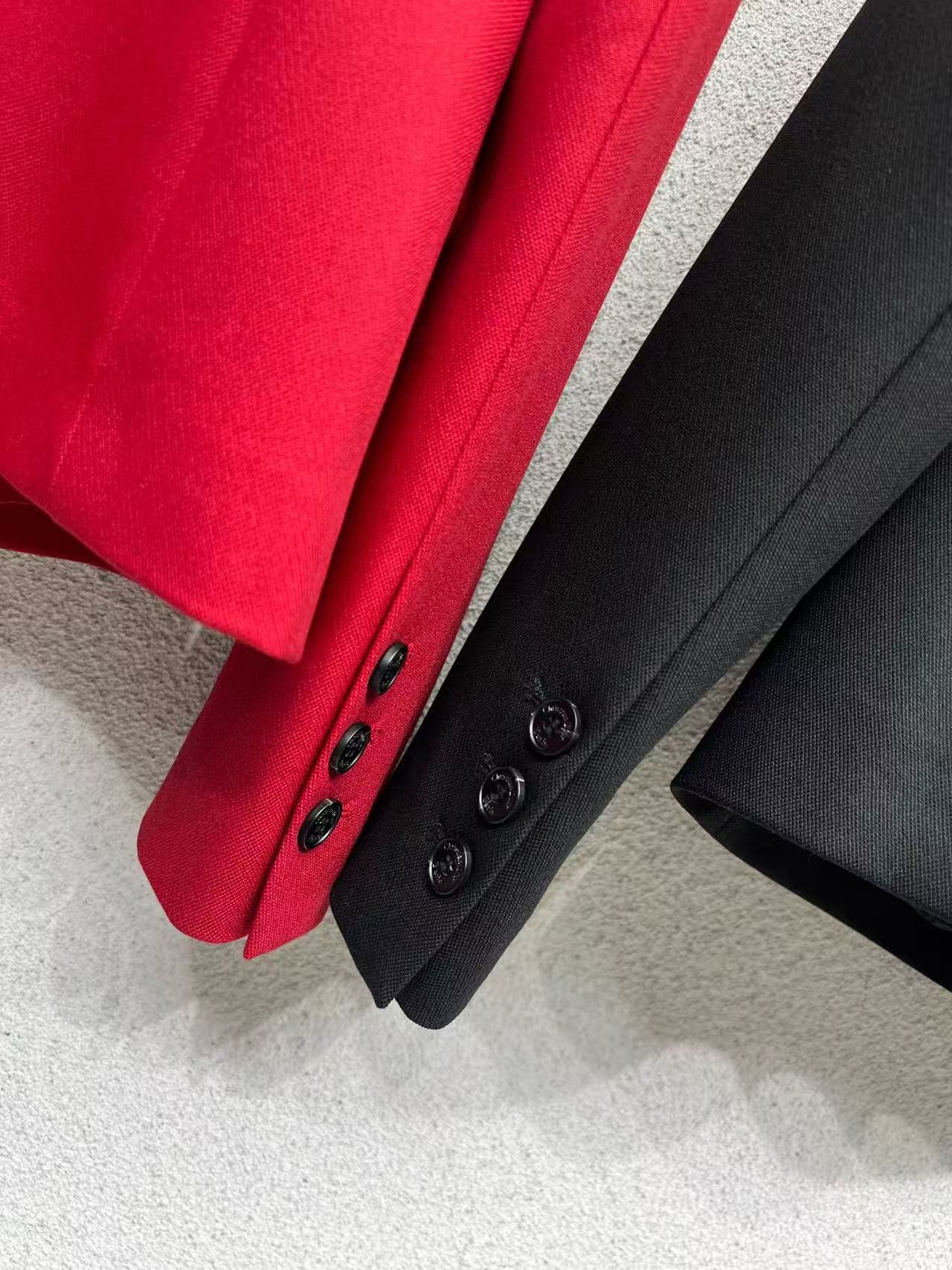 Dior Jacket Black and Red Polyester