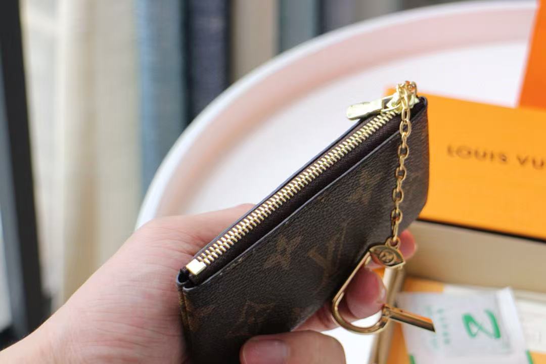 LV 25 Wallet Brown Leather