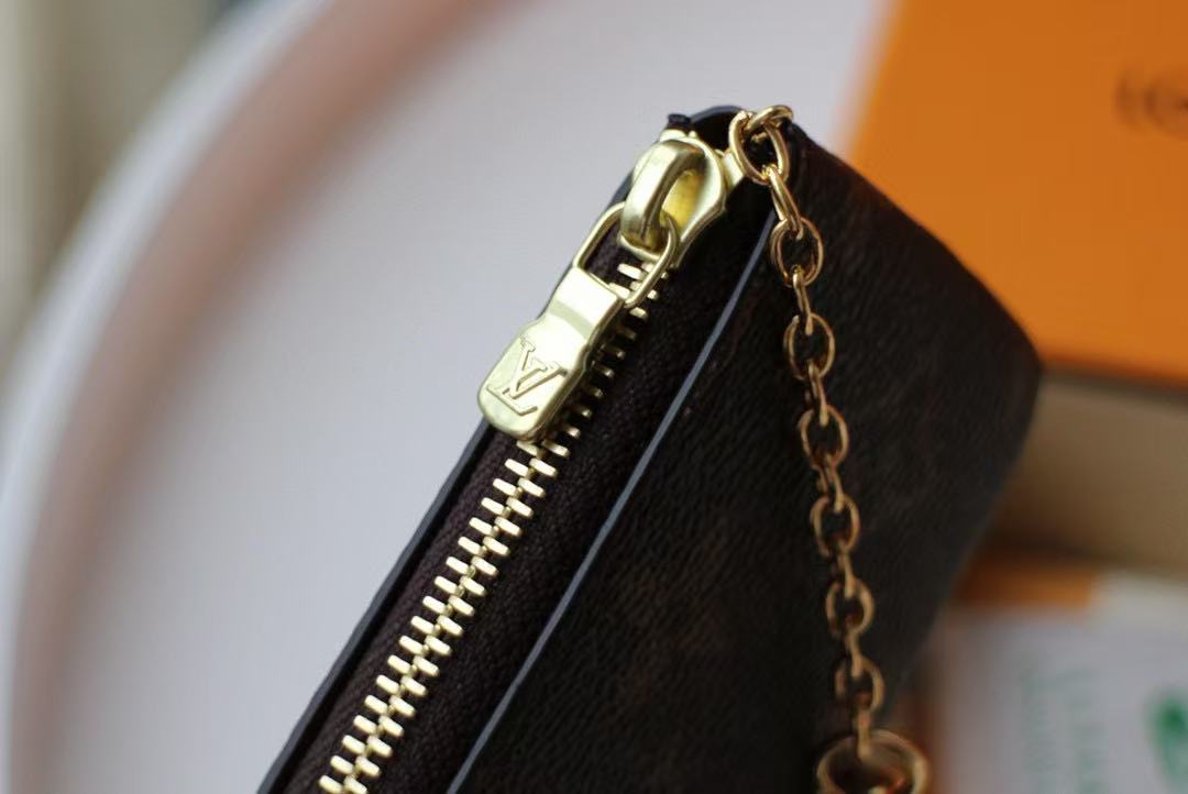 LV 25 Wallet Brown Leather