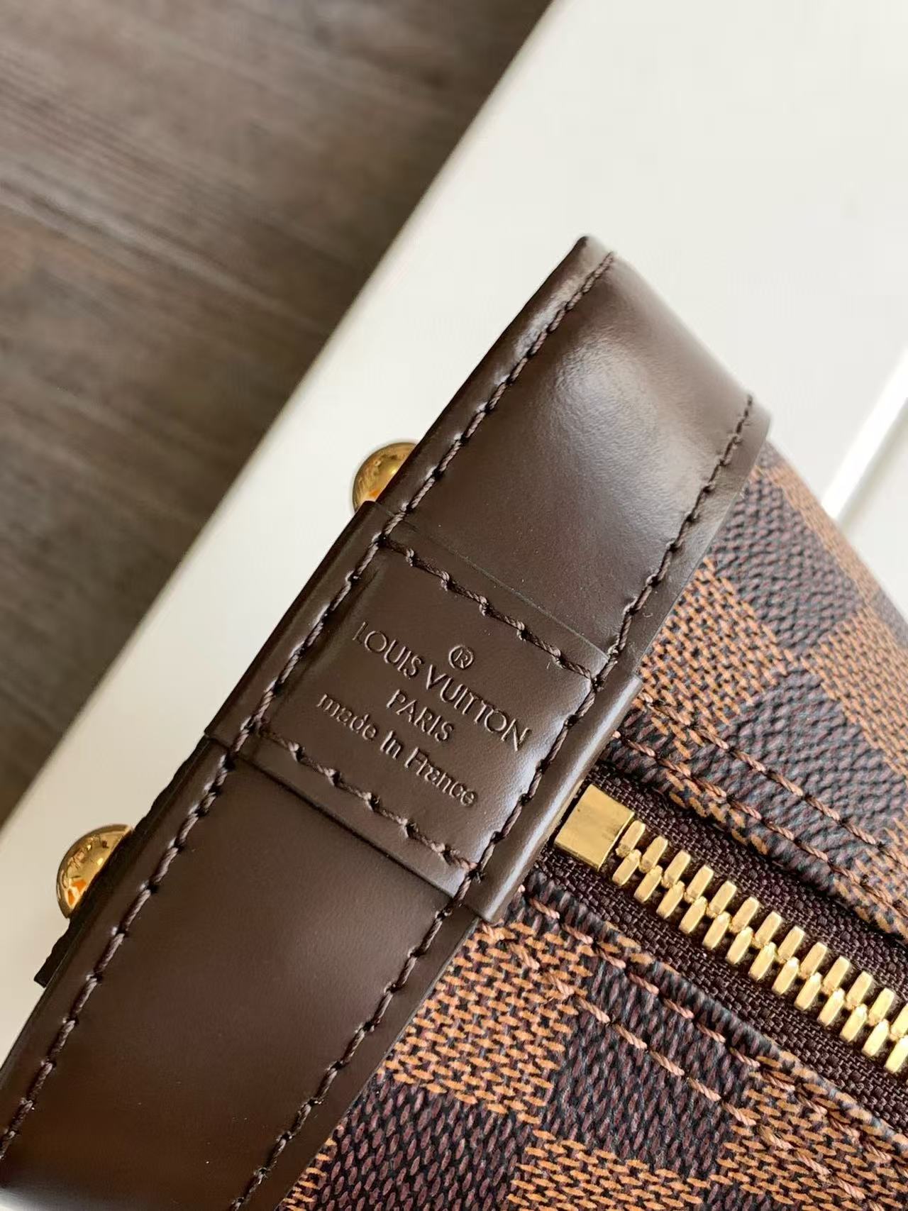 LV Alma BB Bag 25cm Brown Canvas Cowhide