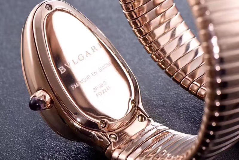 Bvlgari Serpenti Tubogas 35mm Ladies Rose Gold Watch