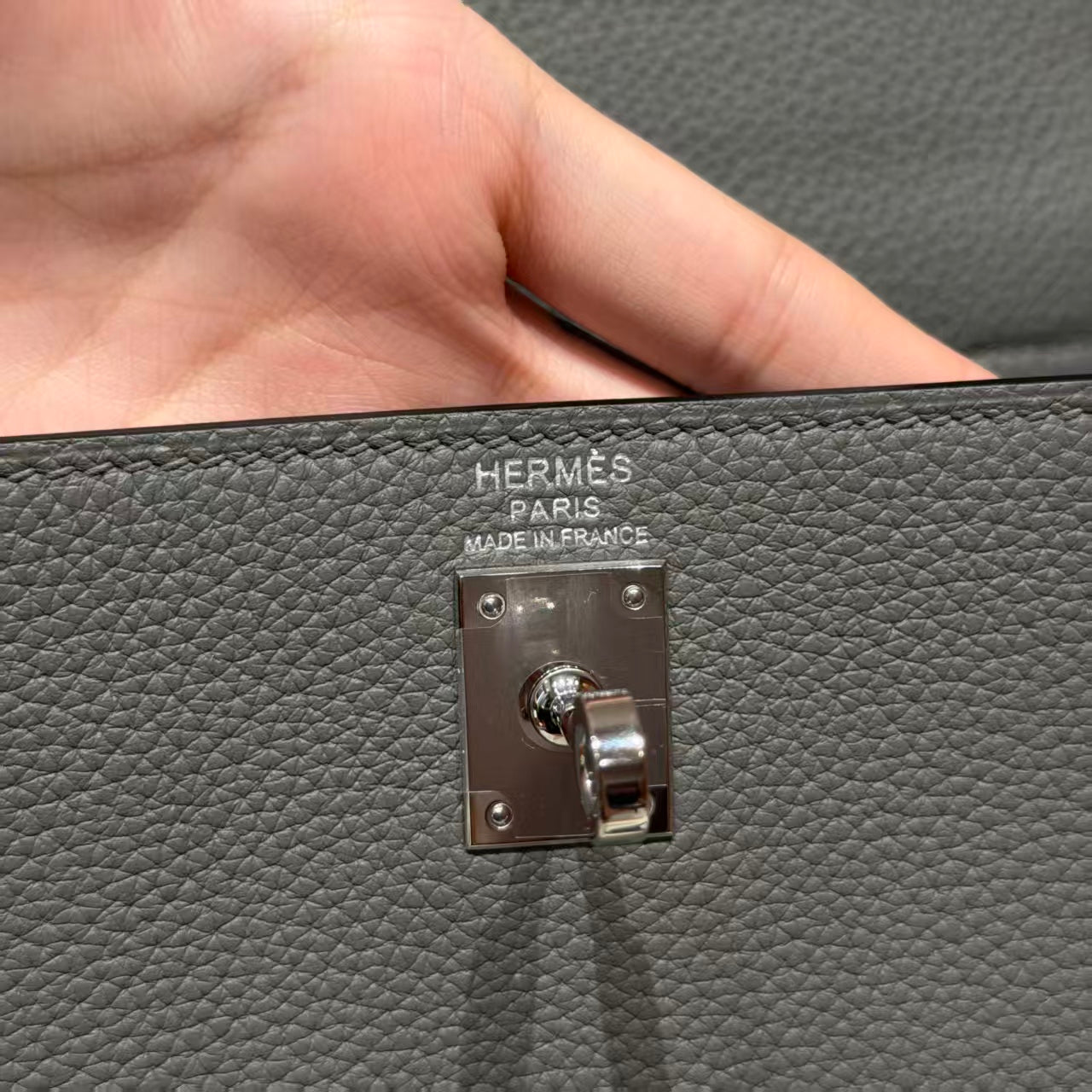 Hermes 2025 Kelly Gray Togo Leather with Silver Hardware