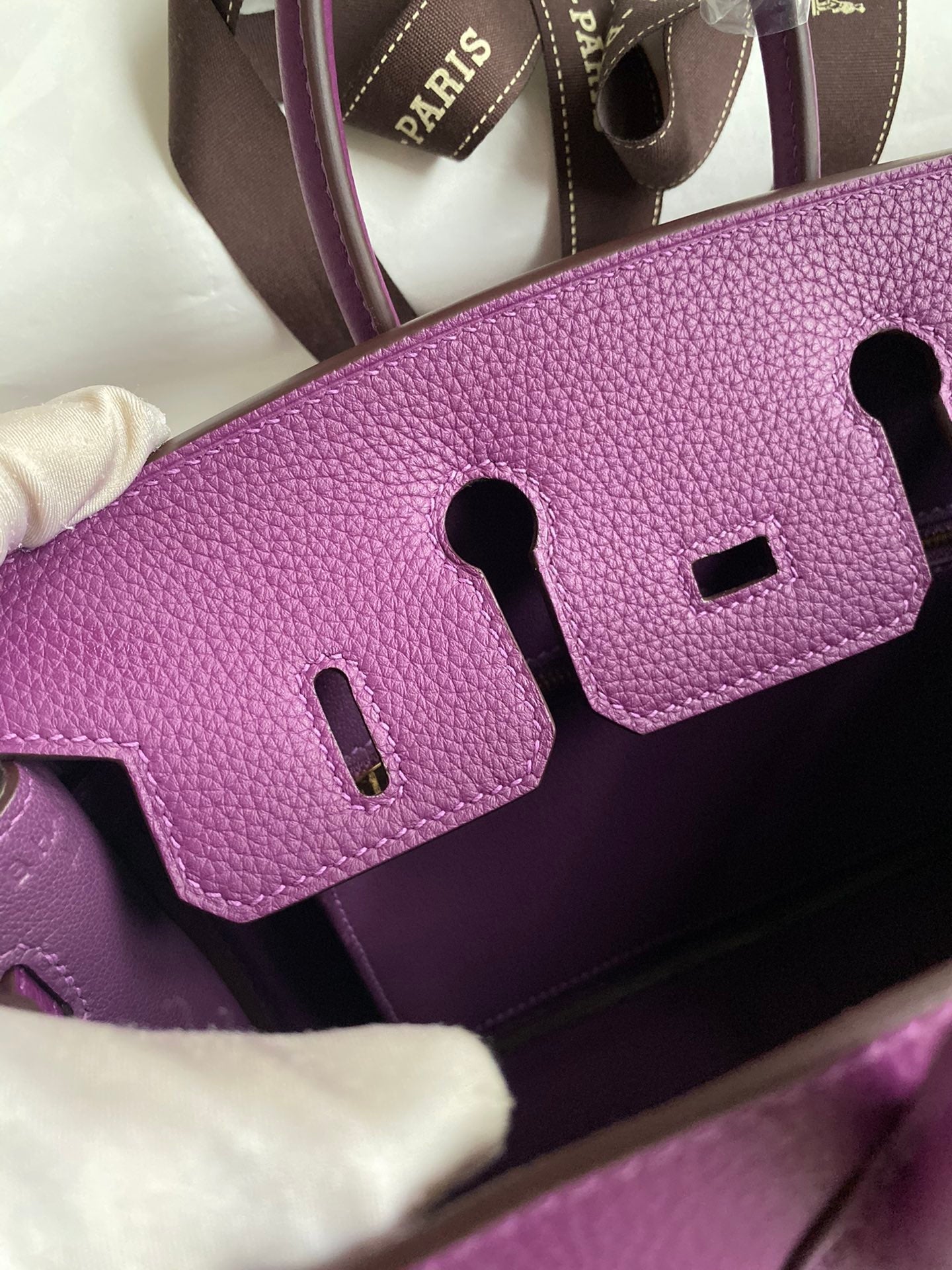 Hermes 2025 Birkin Bag Purple With Gold Hardware Togo Leather