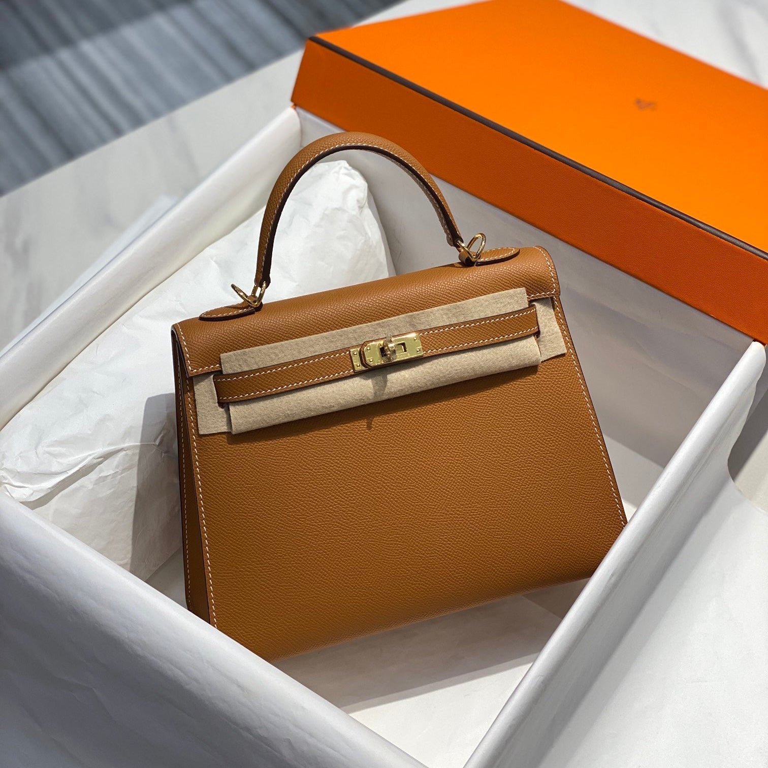 Hermes 2025 Kelly Brown Togo Leather with Gold Hardware
