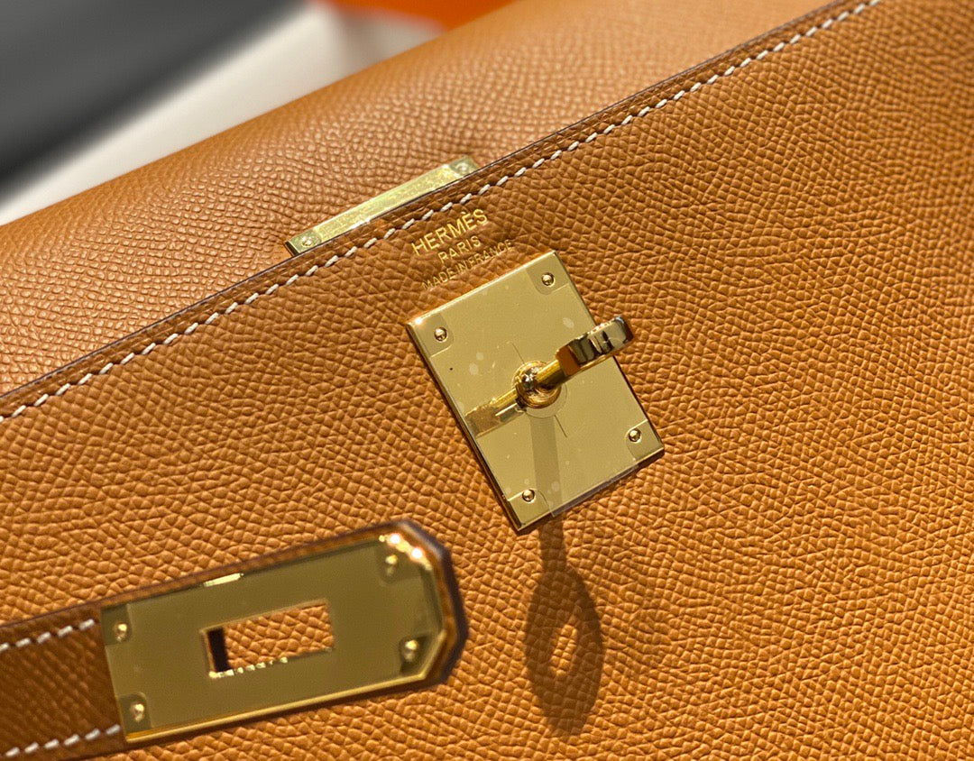Hermes 2025 Kelly Brown Togo Leather with Gold Hardware