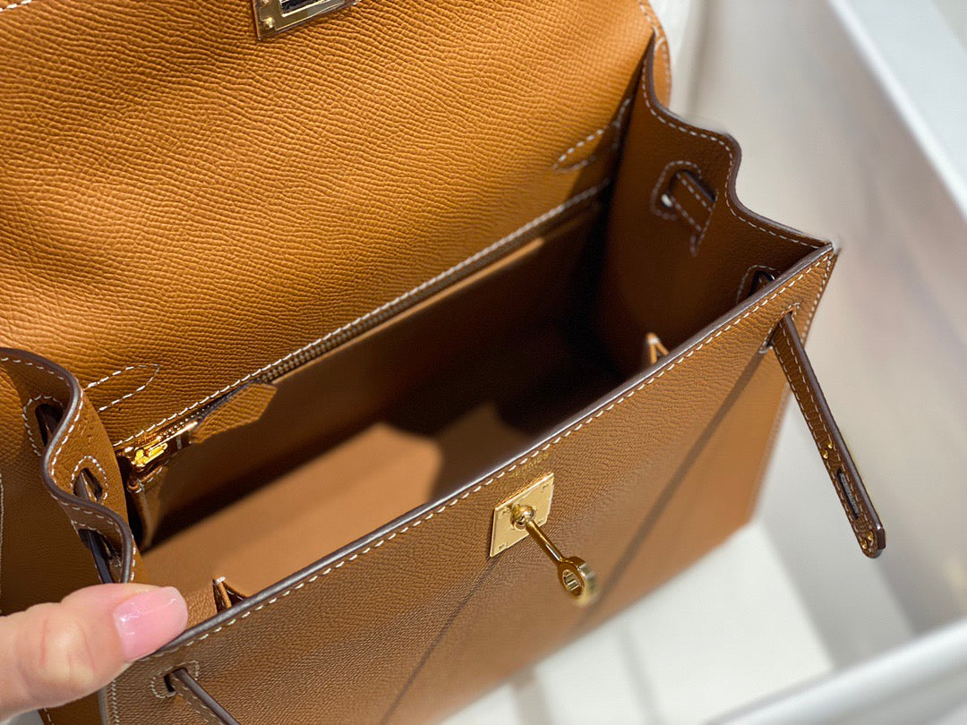 Hermes 2025 Kelly Brown Togo Leather with Gold Hardware