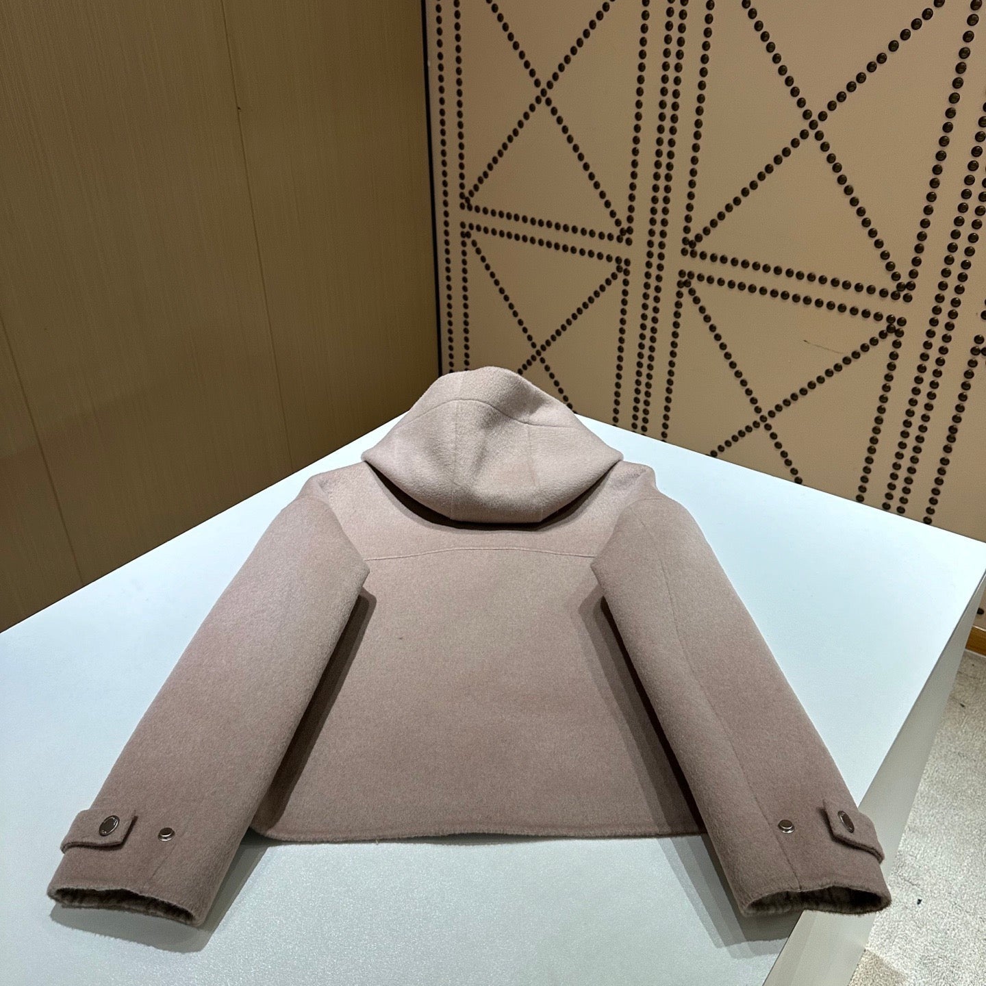Dior 2025 Couture Hooded Jacket Beige Wool Cashmere