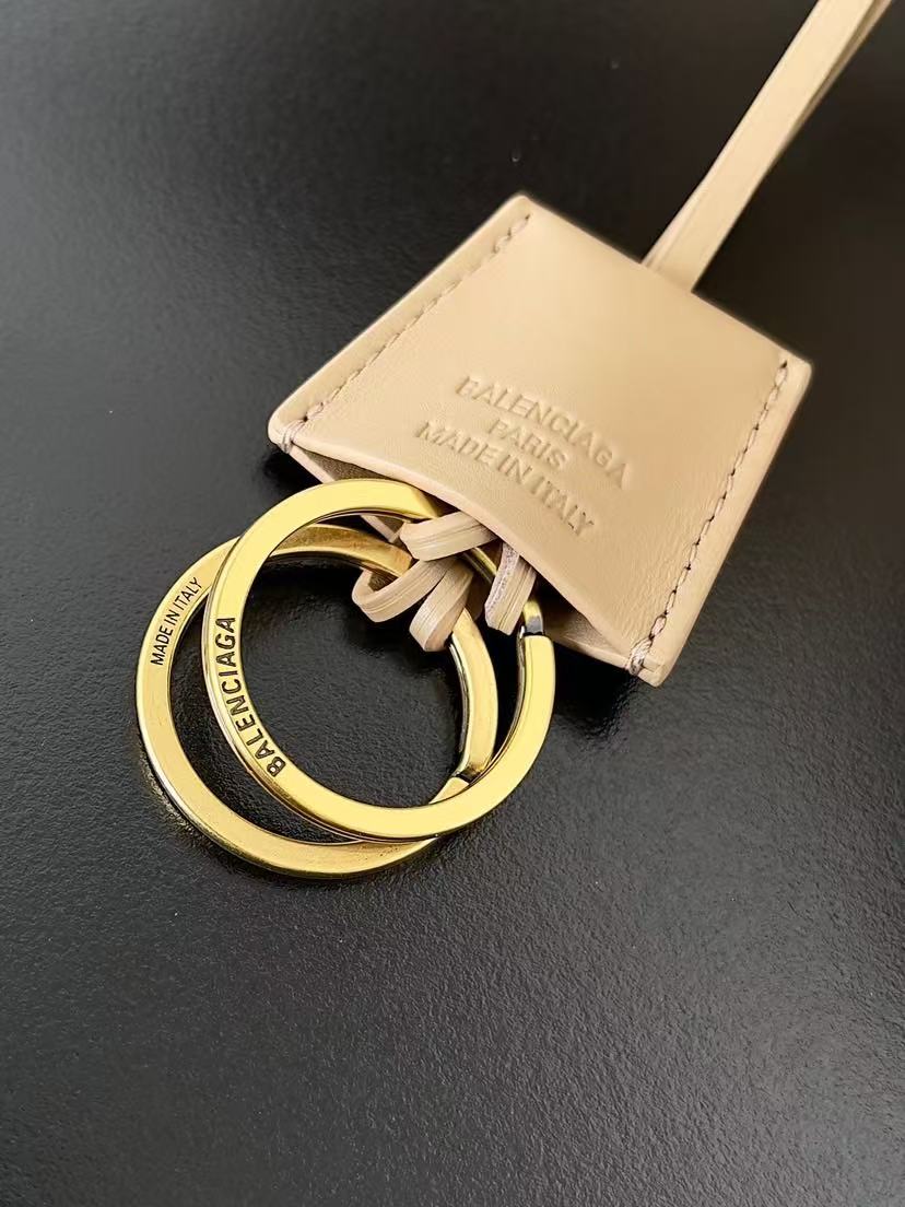 Balenciaga 2025 Bel Air Carry-all Bag 37cm Beige Gold Calfskin