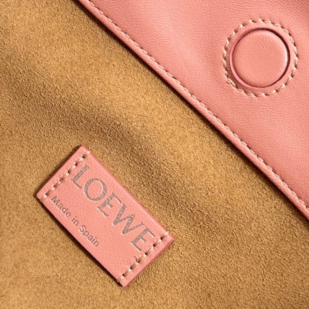 Loewe 2026 Medium Flamenco Purse 30cm Pink Nappa Lambskin