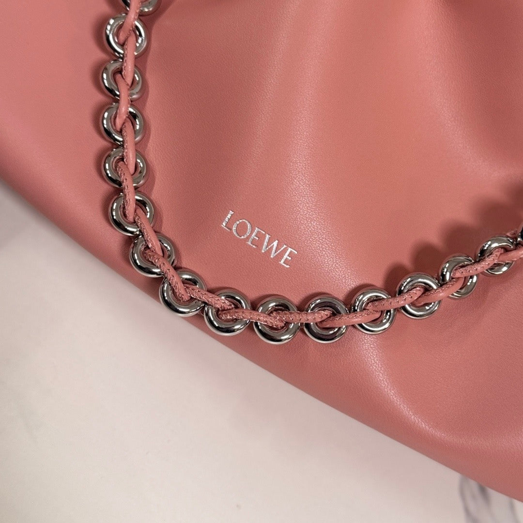 Loewe 2026 Medium Flamenco Purse 30cm Pink Nappa Lambskin
