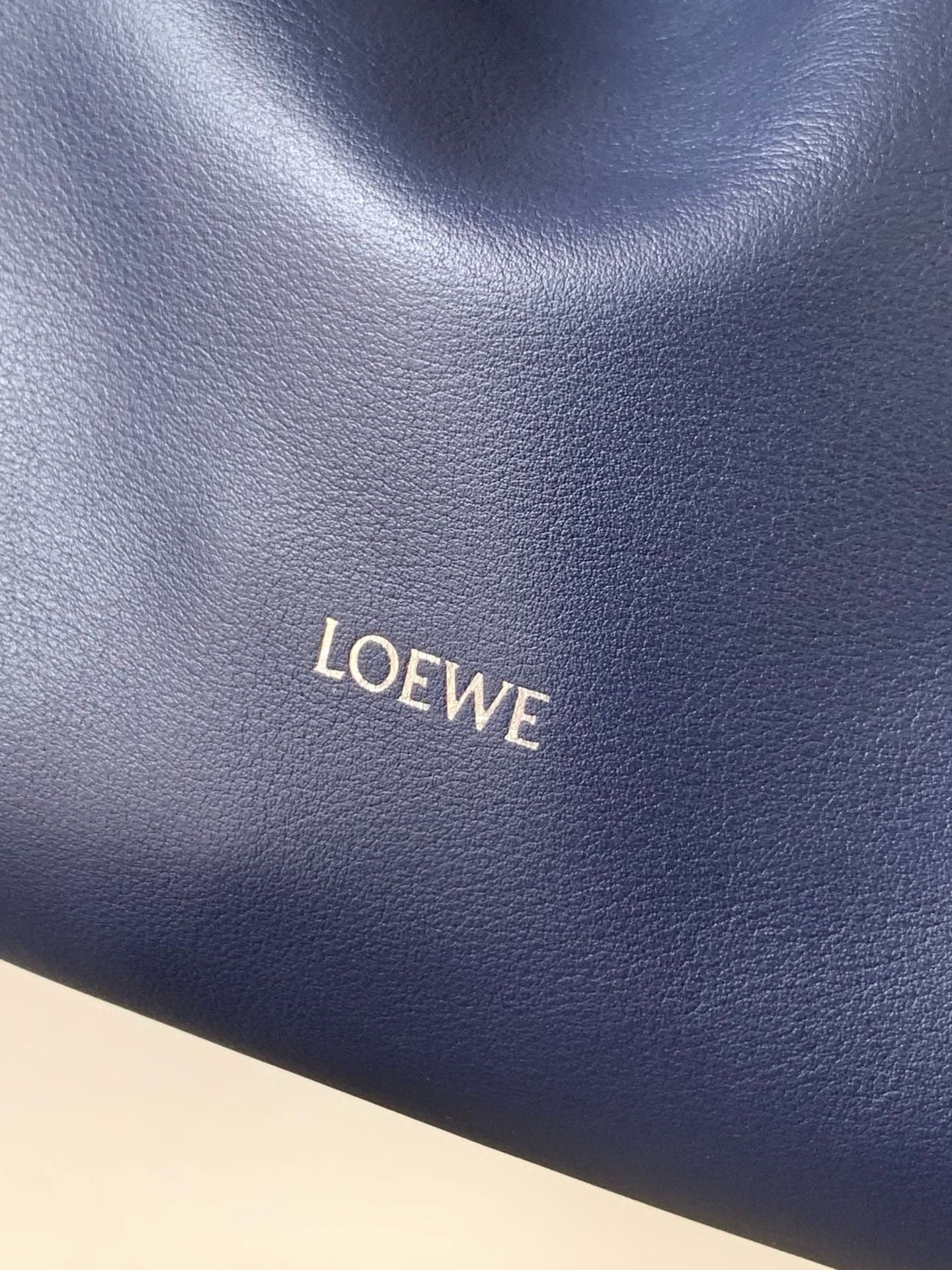Loewe 2025 Flamenco Clutch 30cm Blue Nappa Calfskin