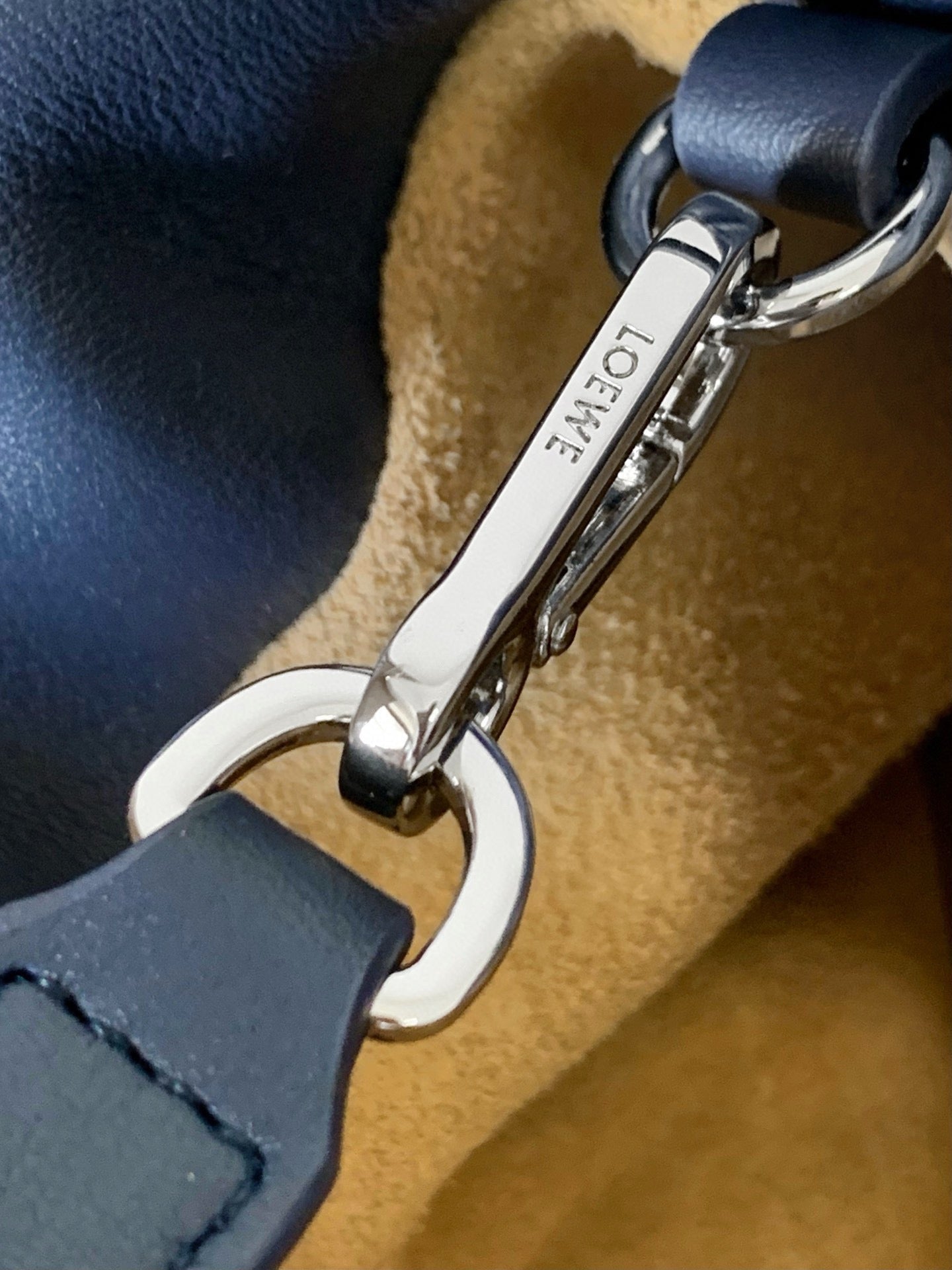 Loewe 2025 Flamenco Clutch 30cm Blue Nappa Calfskin