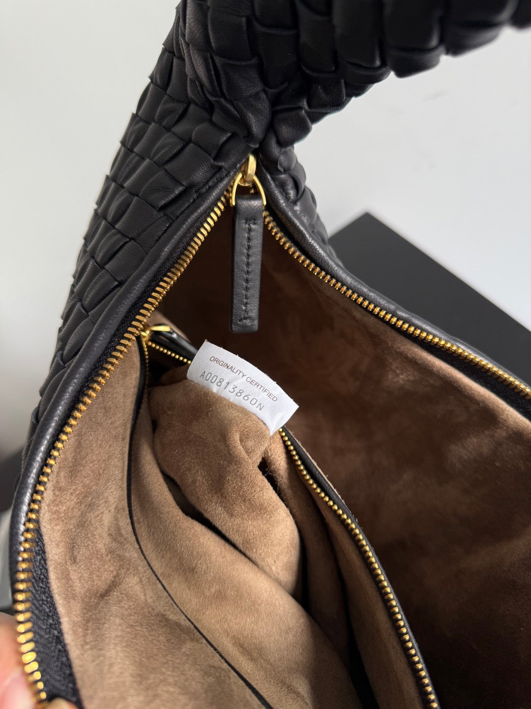 BV 2026 Veneta Medium Bag Black Lambskin