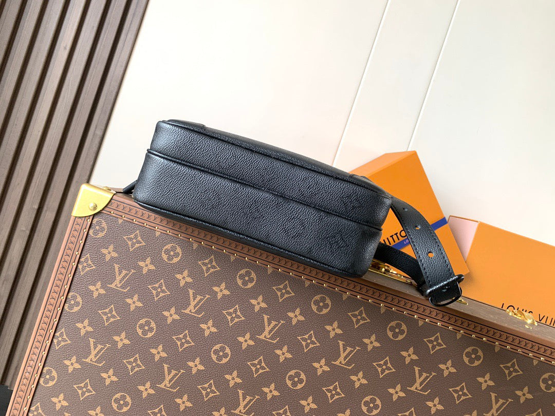 LV 2026 Nil Cross-body Bag Black Monogram Midnight Coated Canvas Leather
