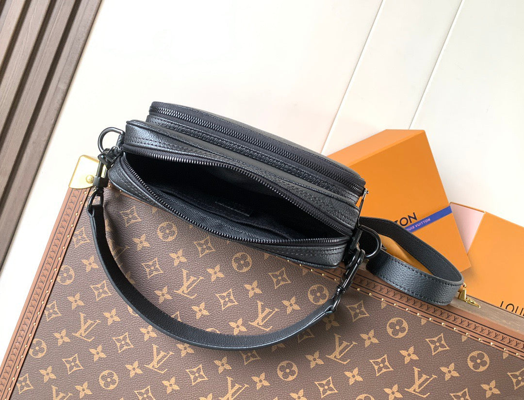 LV 2026 Nil Cross-body Bag Black Monogram Midnight Coated Canvas Leather