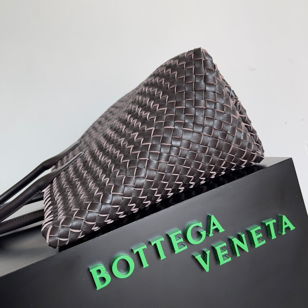 BV 2026 Cabat Tote Bag 51cm Dark Brown Intreccio Leather