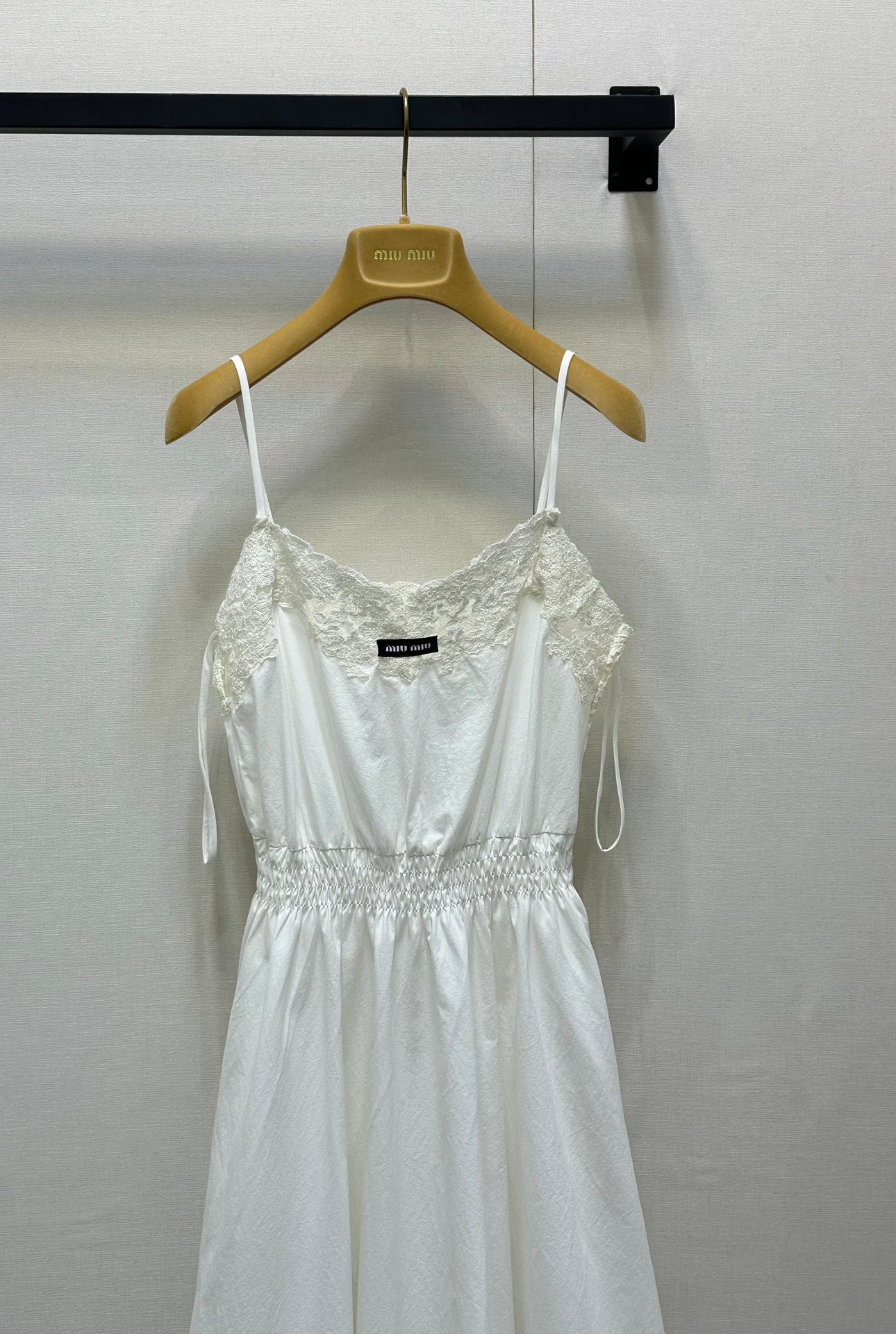 Miumiu 2026 Dress White Lace Cotton