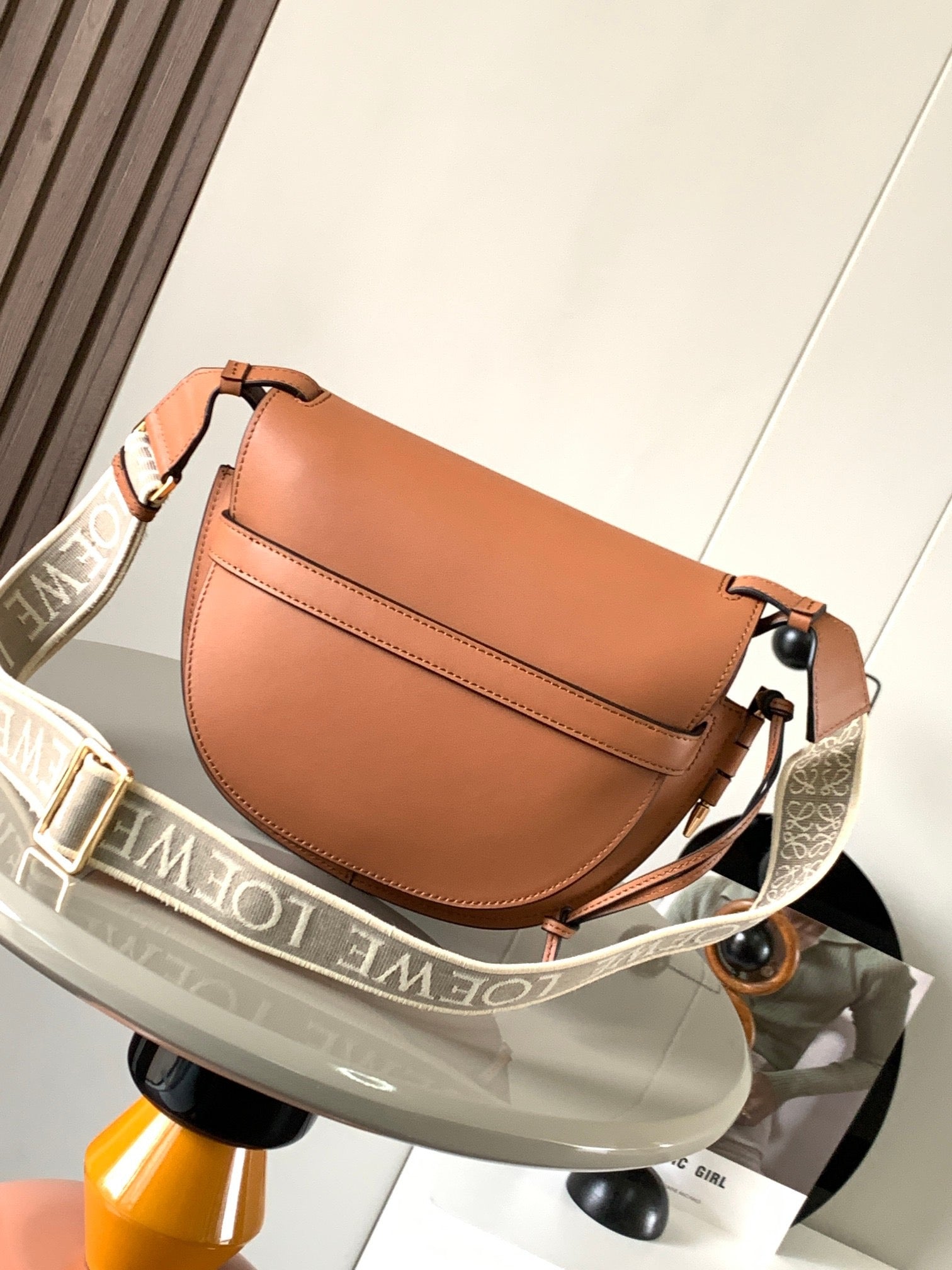 Loewe 2026 Gate Dual Bag 28cm Brown Calfskin