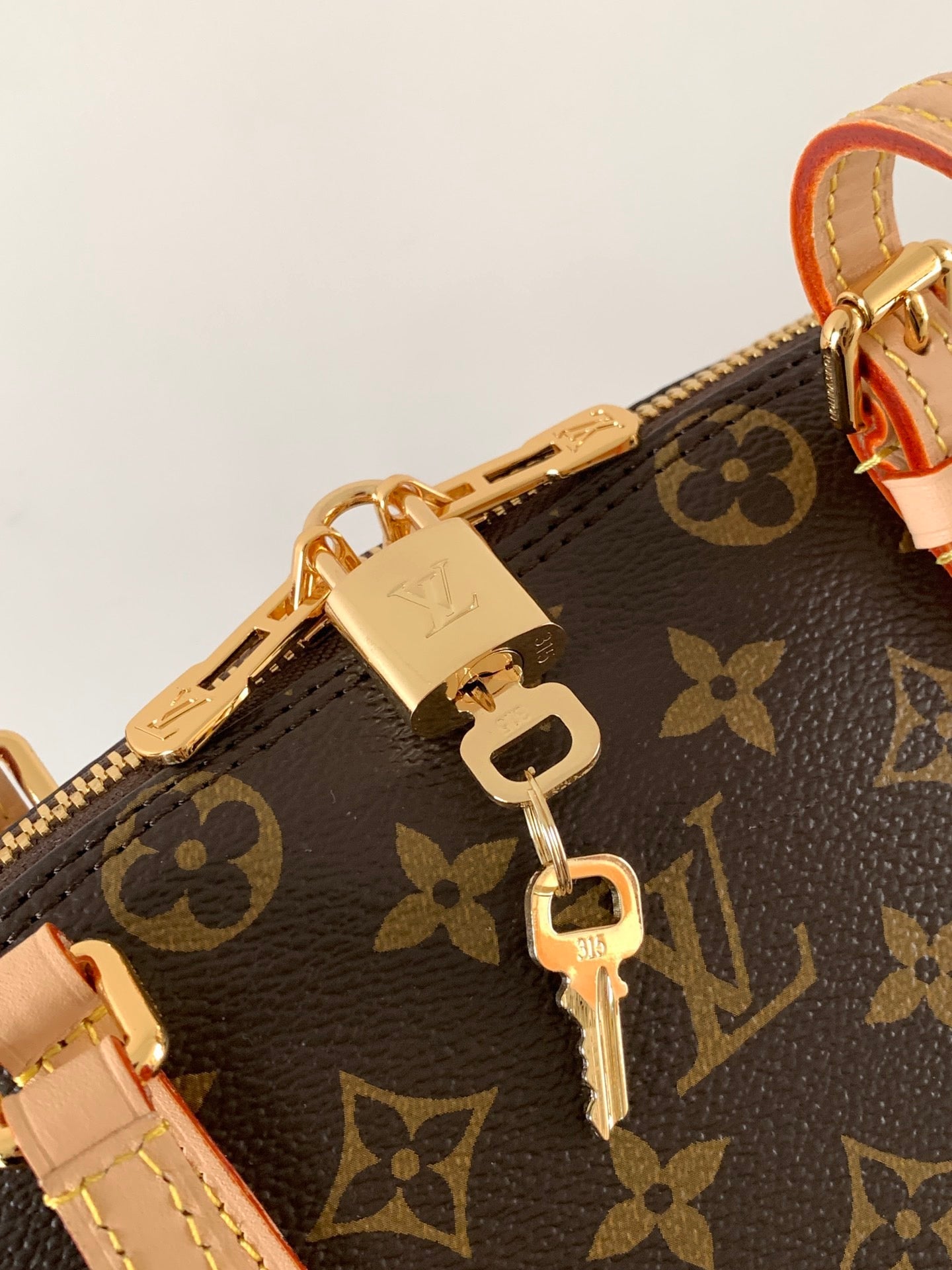 Louis Vuitton 2026 Squire East West Bag 30cm Brown Beige Canvas Leather