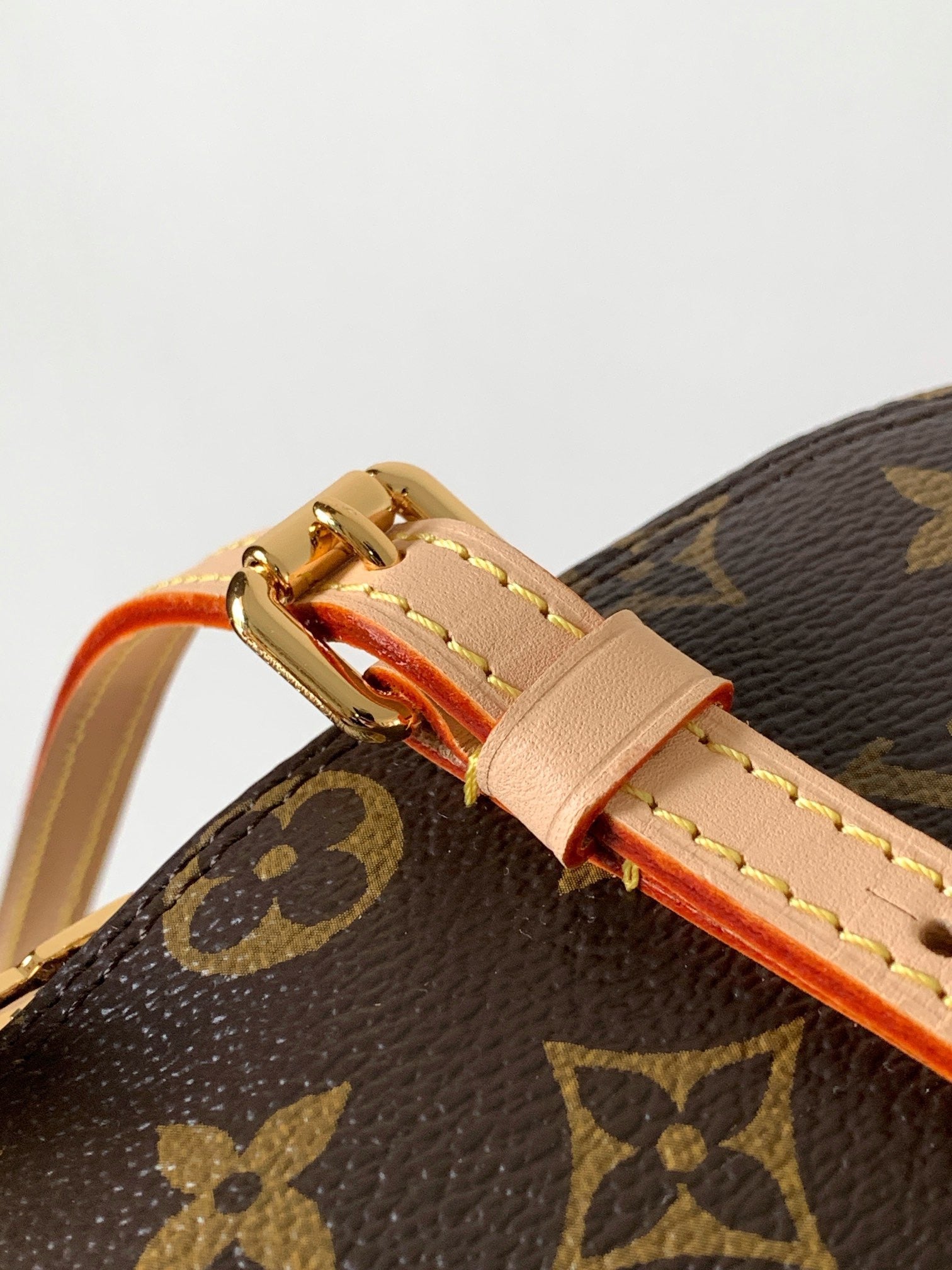 Louis Vuitton 2026 Squire East West Bag 30cm Brown Beige Canvas Leather