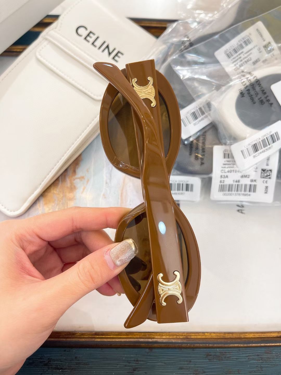 Celine 2026 Sunglasses Brown Acetate
