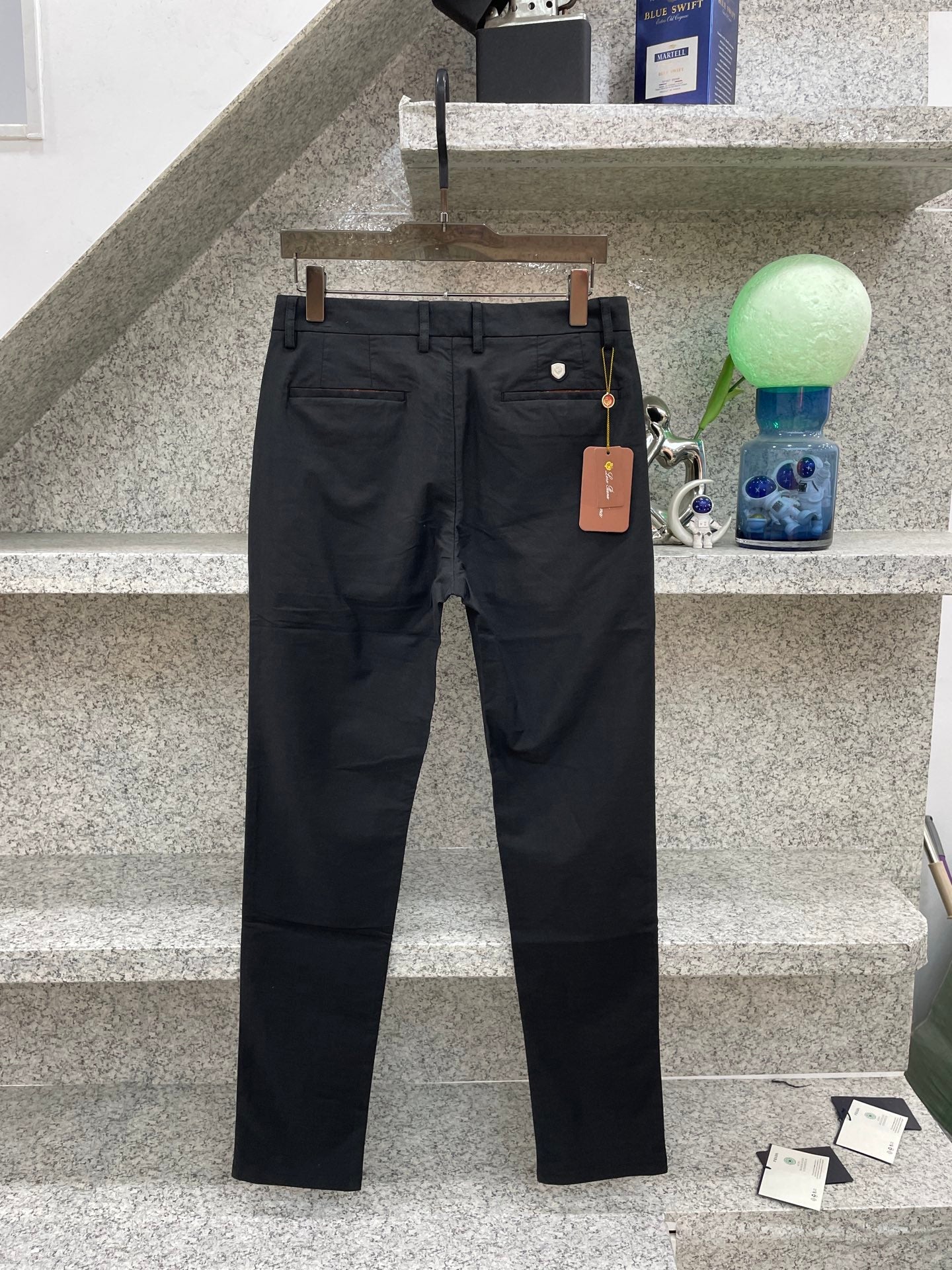 Loro Piana 2026 Trouser Navy Blue Beige Black Cotton