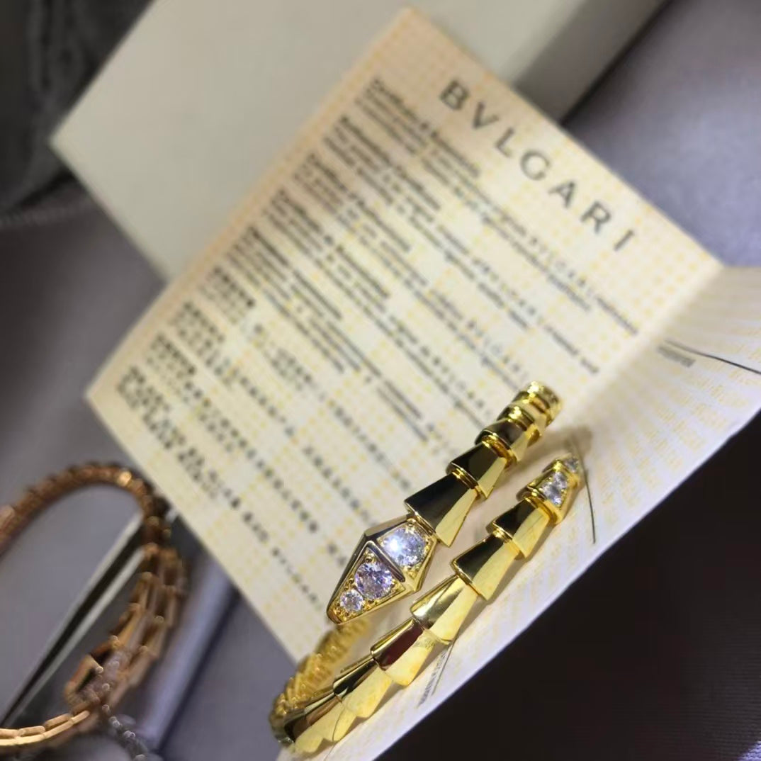 Bvlgari Serpenti Viper Pave Diamond Bracelet