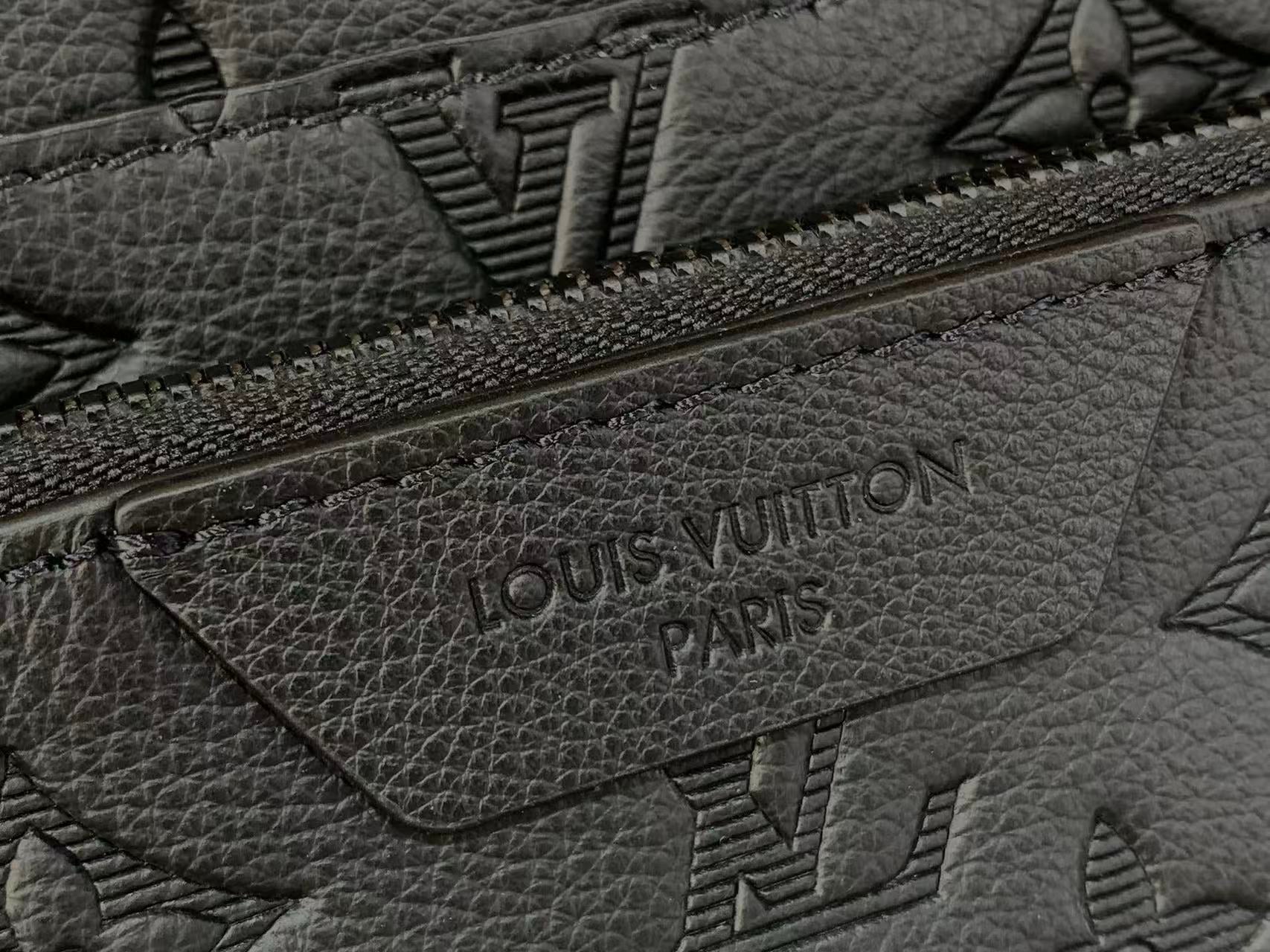 LV 2026 Trio Messenger Black Monogram Shadow Leather