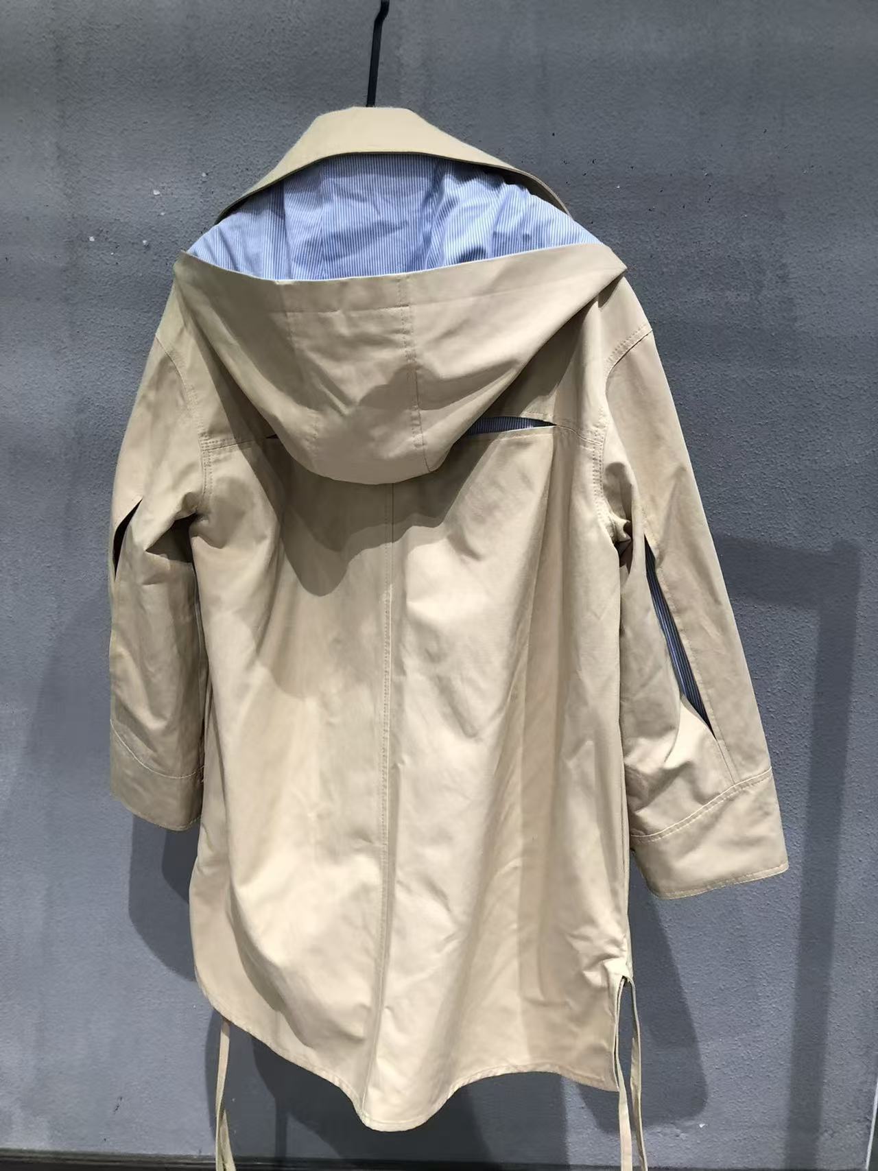 Loewe 2026 Anagram Parka Jacket Beige Cotton