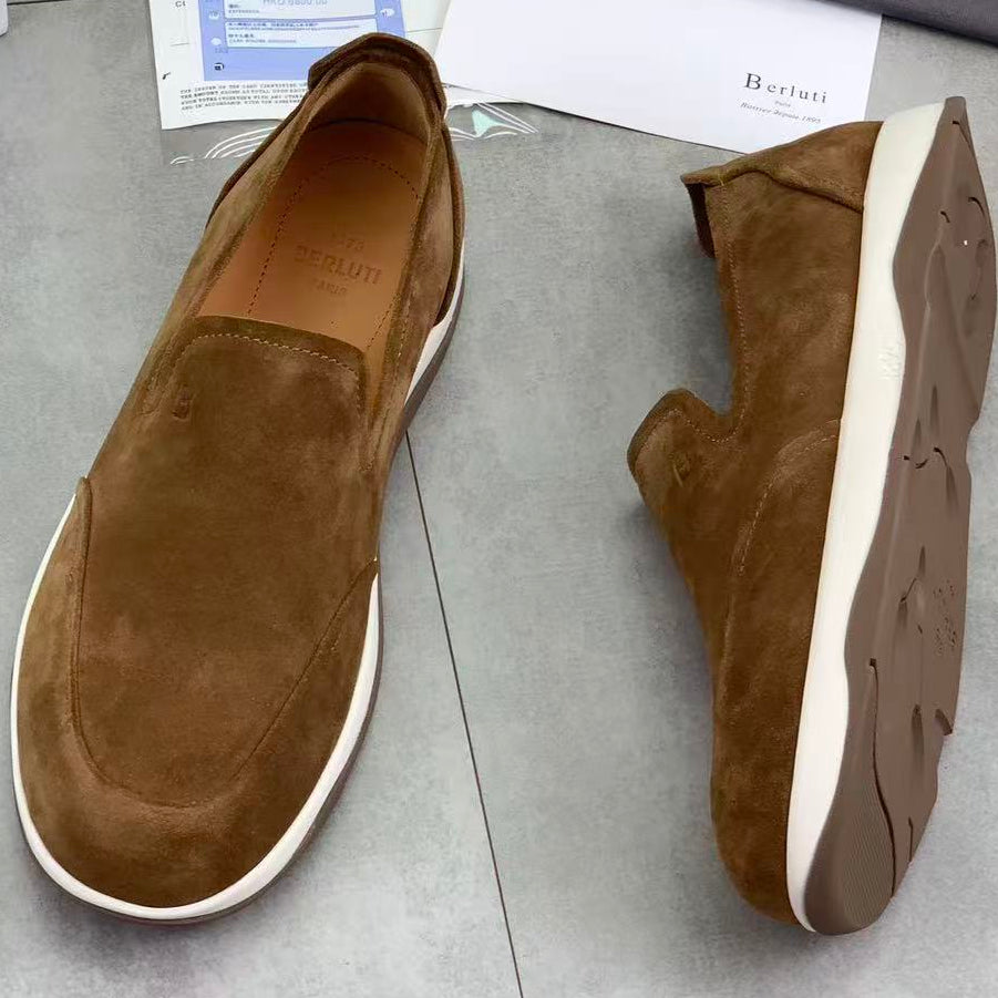 Berluti Échappée Loafer Brown Suede