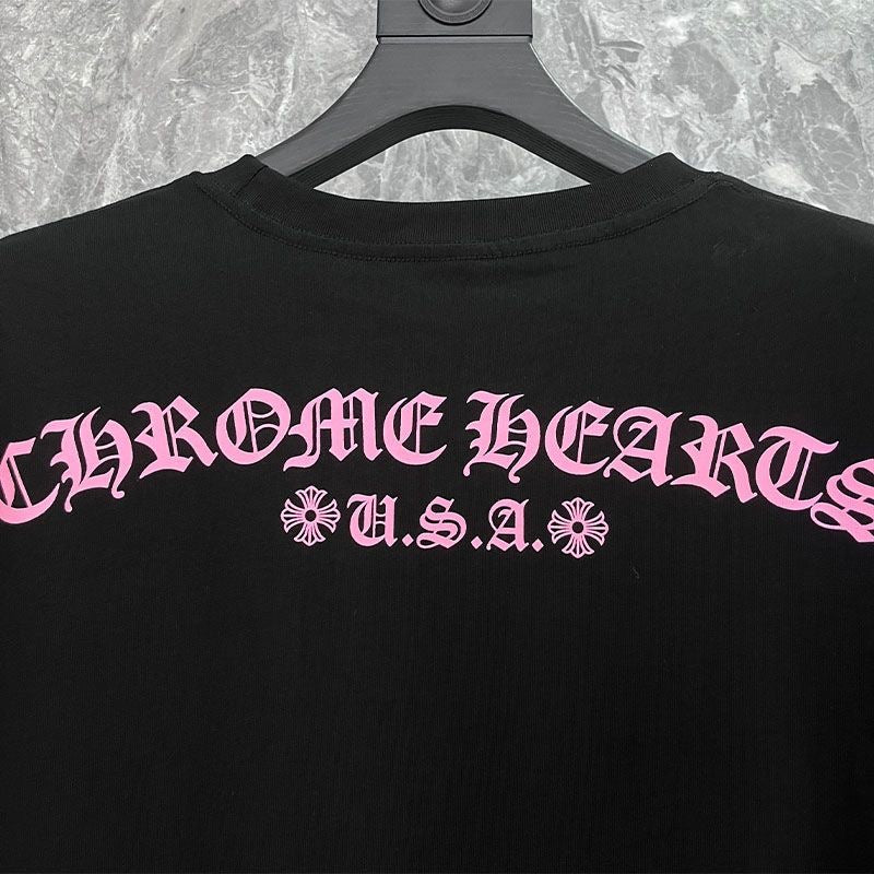 Chrome Hearts 2026 Matty Boy Shirt Black Pink Cotton