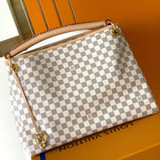 LV 2026 Artsy Bag 46cm Grey Cream Damier Azur Canvas