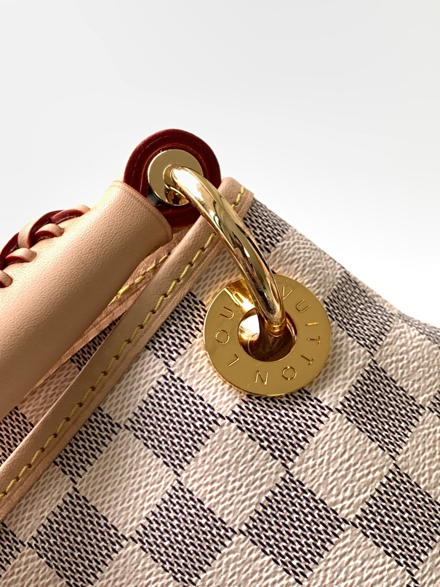 LV 2026 Artsy Bag 46cm Grey Cream Damier Azur Canvas